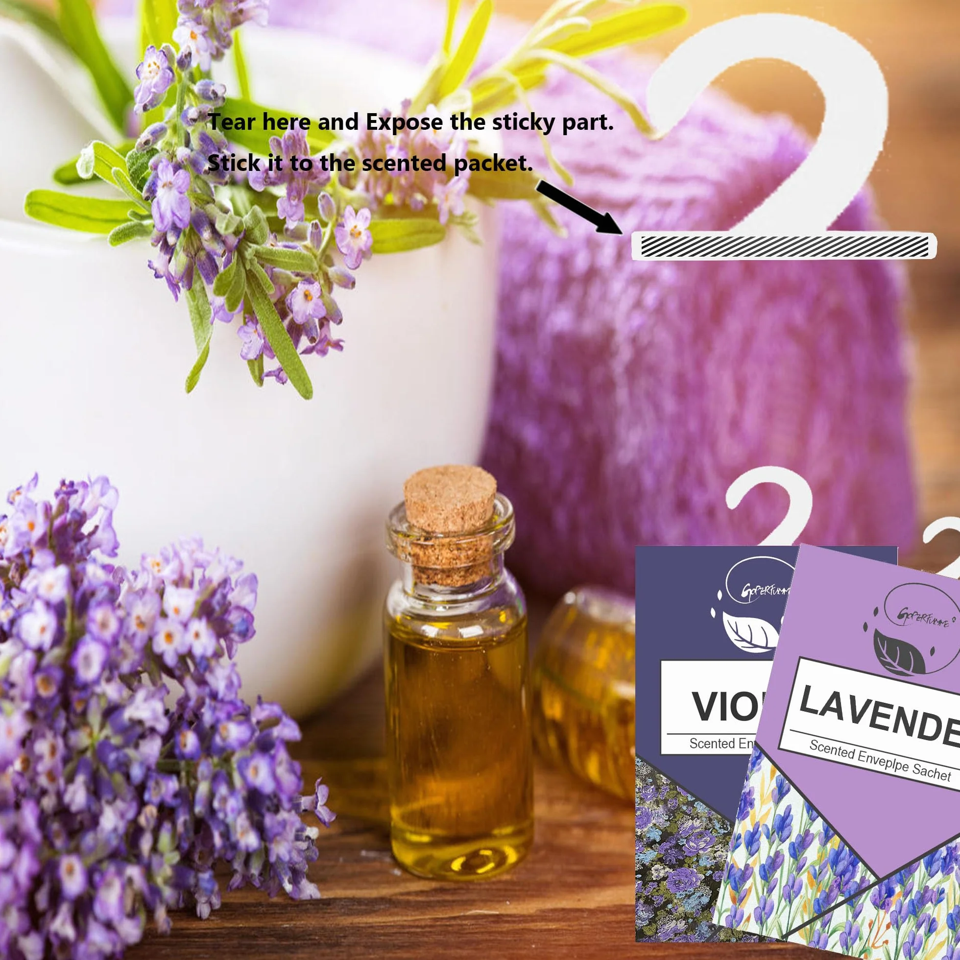 Perfumatory do szafy i samochodu, torby lawendowe, dezodorant na buty 12 szt.
