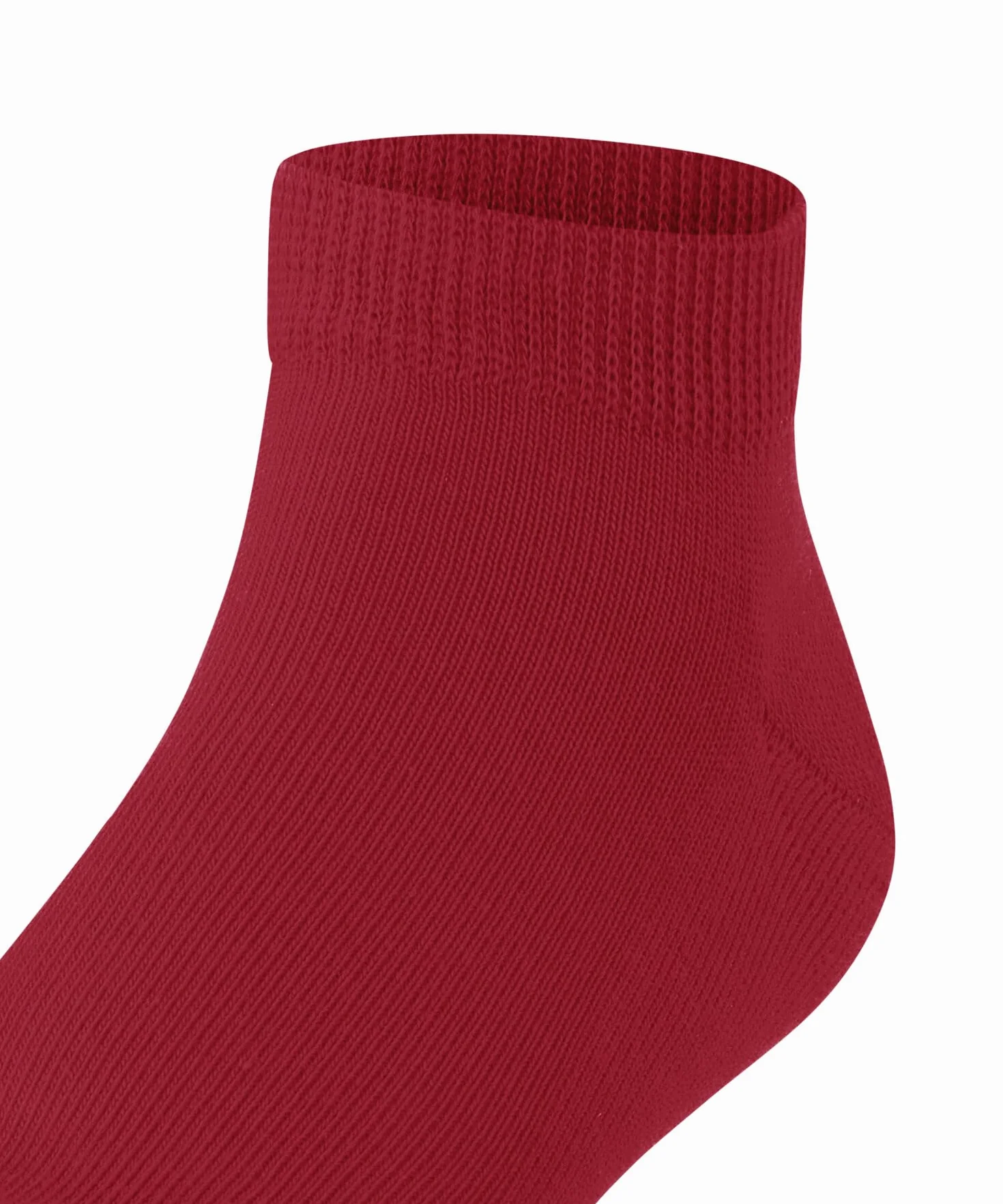 FALKE Uniseks - dzieci Skarpety do trampek Family K Sn bawełna krótkie jednokolorowe 1 Para, Czerwony Lipstick 8000, 31-34