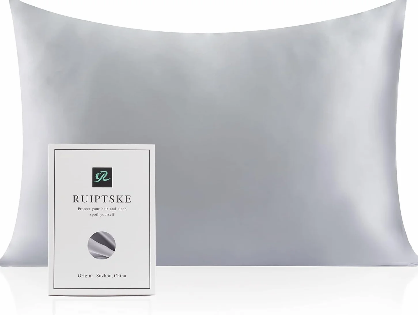 Oeko-TEX® Jedwabna poszewka na poduszkę 100% jedwabiu 22 Momme 40 x 60 cm szara