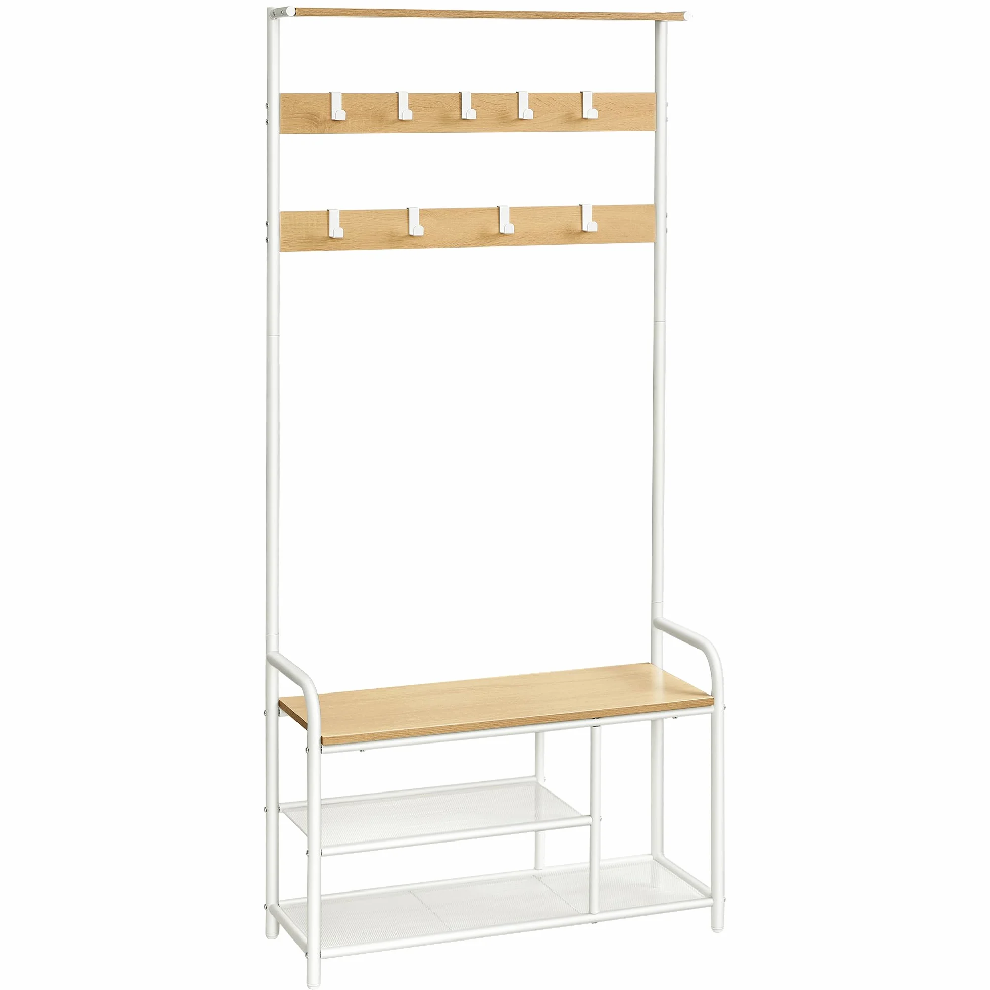 VASAGLE wieszak na ubrania 9 haków szafka garderobowa 30 x 85 x 180,5 cm