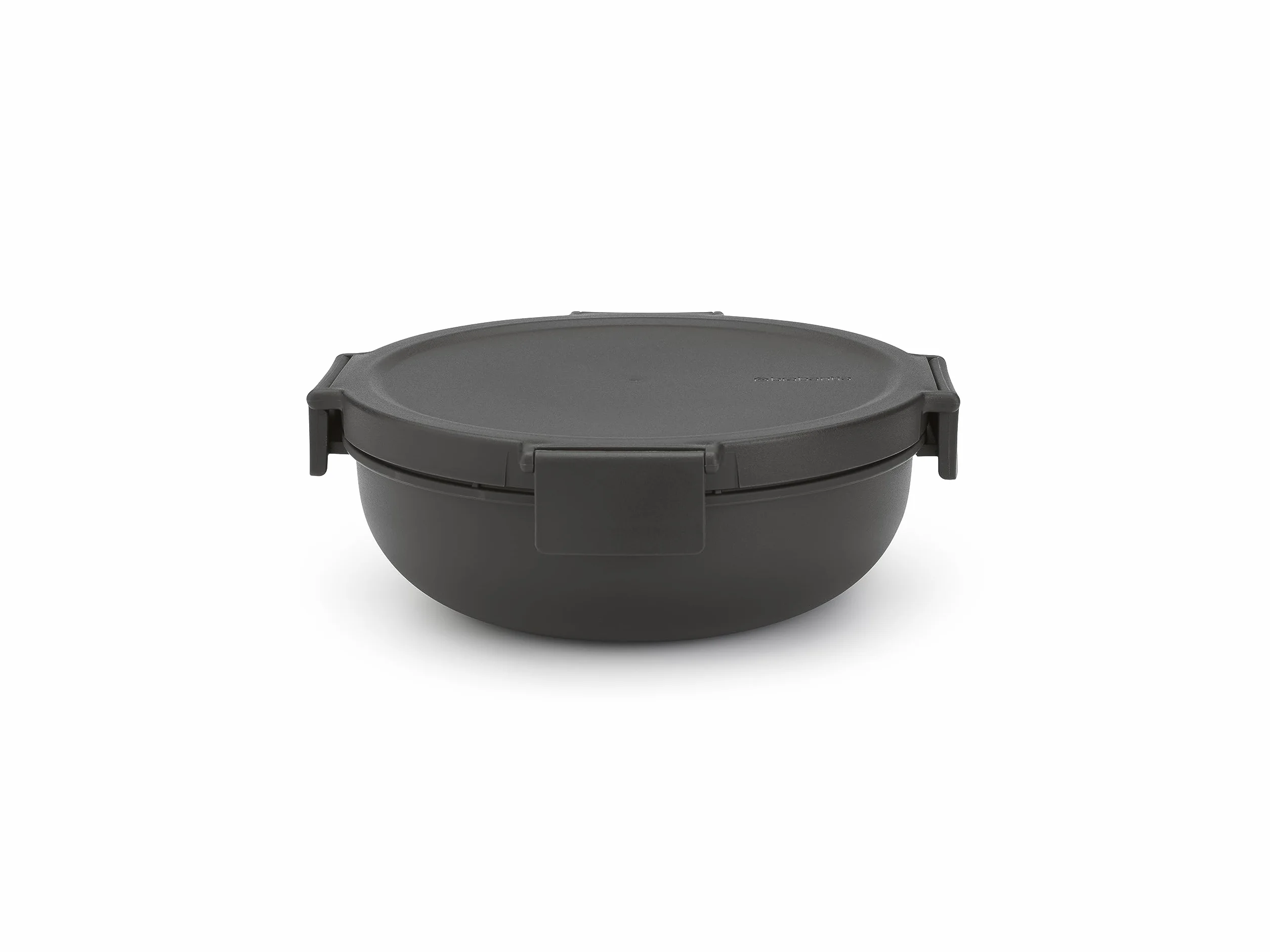 Brabantia Make & Take Miska na Sałatkę 1.3L Wyjmowana Taca na Dodatki Pokrywka Szczelna Dark Grey