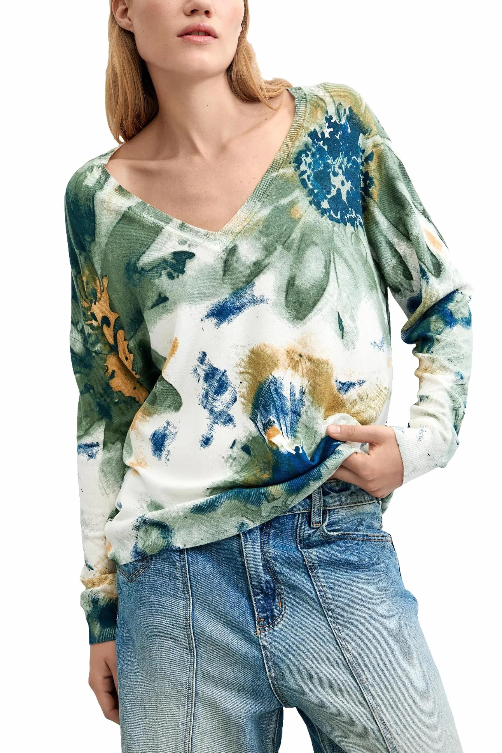 Desigual Bluza damska Jers_coldbotanic