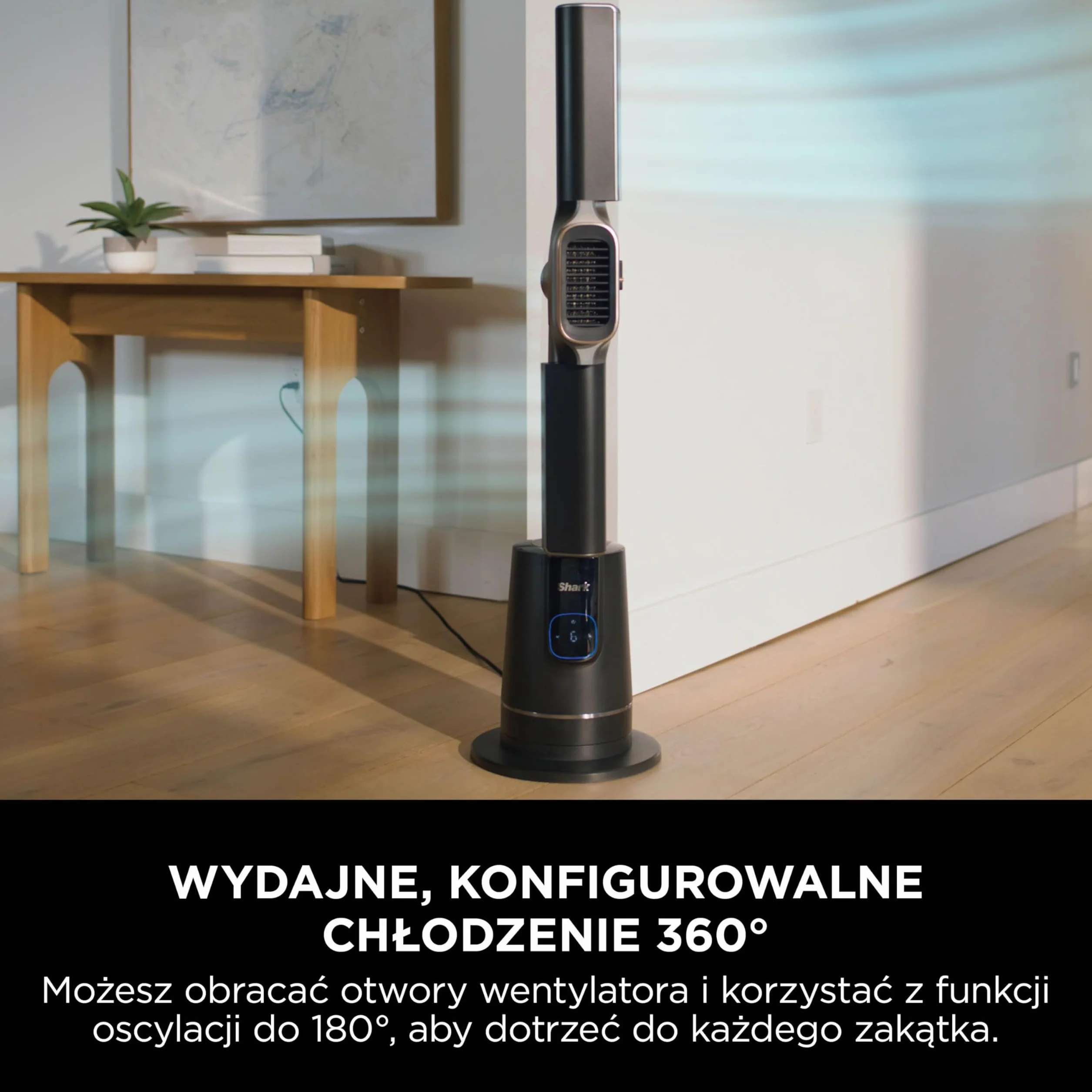 Shark TurboBlade Cool termowentylator podwójny wentylator nagrzewnica z pilotem czarny TH200EU