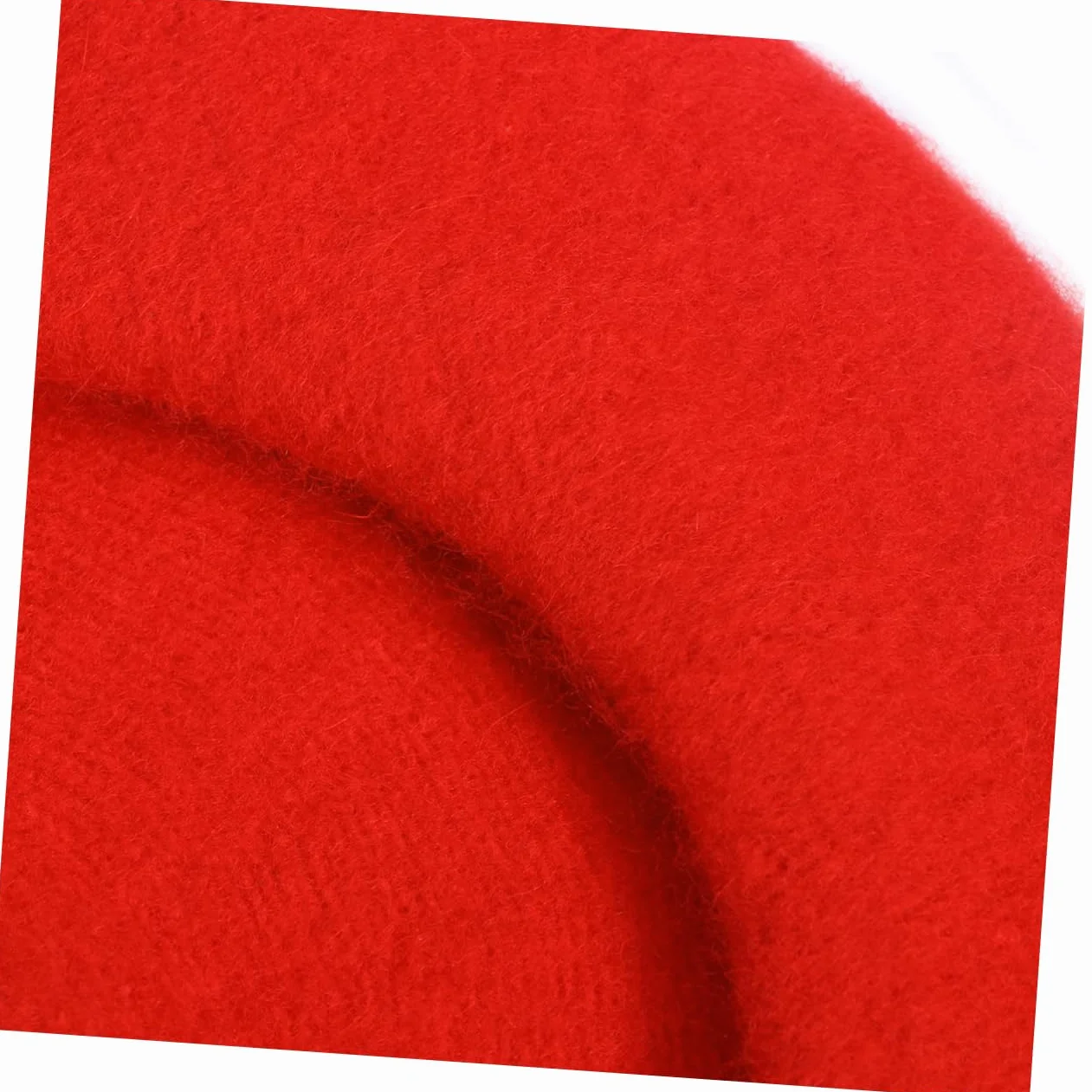 Przytulny Dziecięcy Beret Dziewczęcy Jednolity Czerwony Ciepły Wełniany Beanie Na Sezon