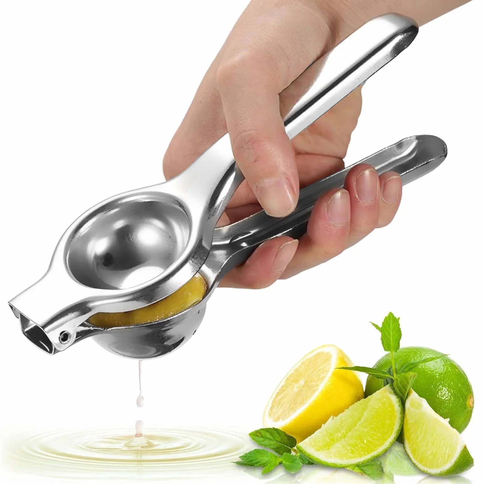 Maszyna do prasowania cytryn, Große Heavy Duty Handhelp Juicer für Zitrone, Metalowa ręczna prasa cytrynowa, Narzędzie do wyciskania wapna, Ręczna prasa cytrynowa