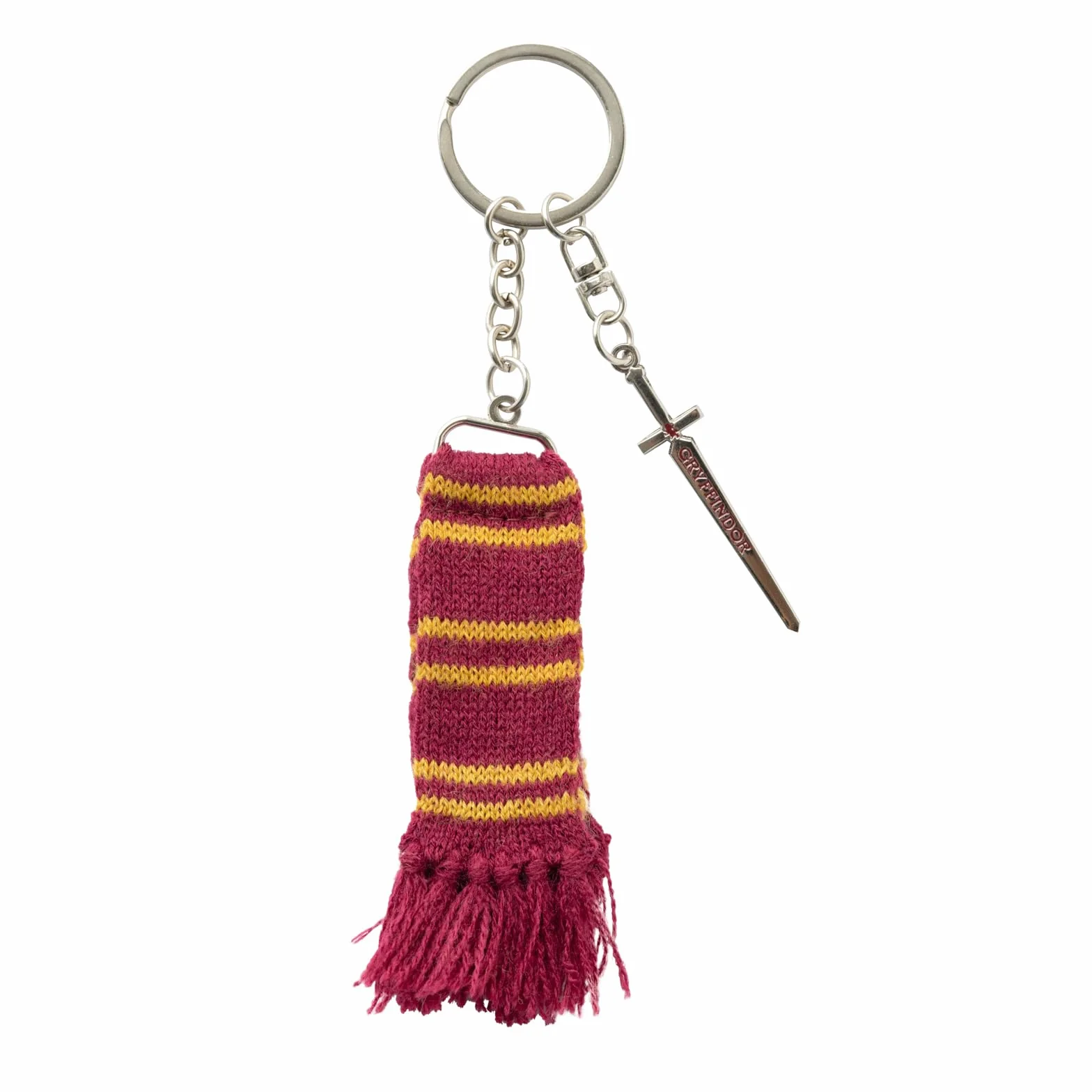 Grupo Erik Keyring Harry Potter Merchandise - Hufflepuff Scarf Keychain, Cute Keyring, Cool Keyrings, Harry Potter Gifts Under 10 Pounds, Hufflepuff Gifts