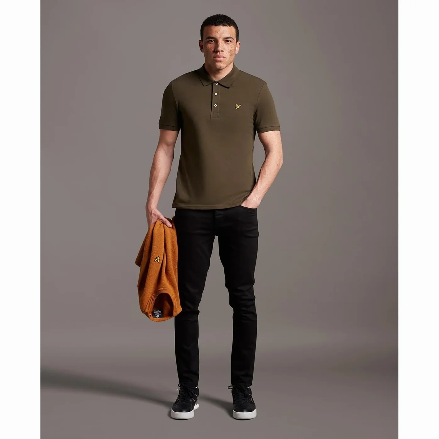 Lyle & Scott Męski Gładka Koszulka Polo Z Bawełny Organicznej, Navy