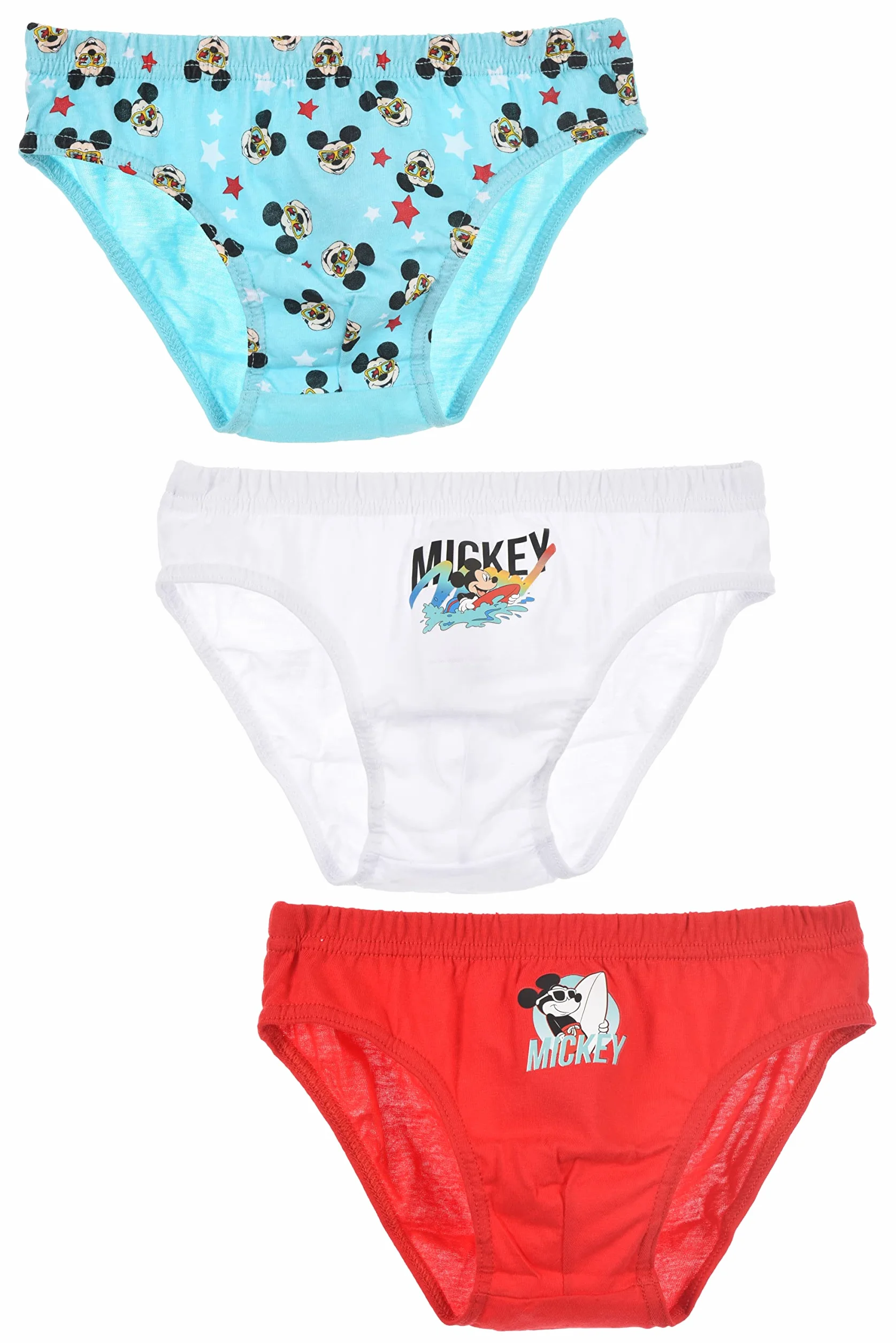 Majtki Mickey Mouse Boy Disney - Zestaw 3 sztuk - Majtki dla chłopców w wieku 3 lat