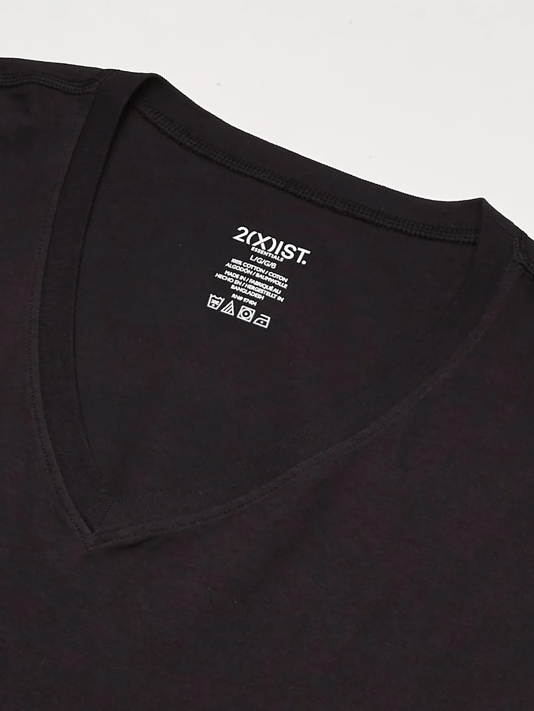 2(X) IST Essential Cotton T-Shirt z dekoltem w kształcie litery V, trójpak. Mężczyźni Essential Cotton V-Neck T-Shirt 3-Pack (3 w zestawie)