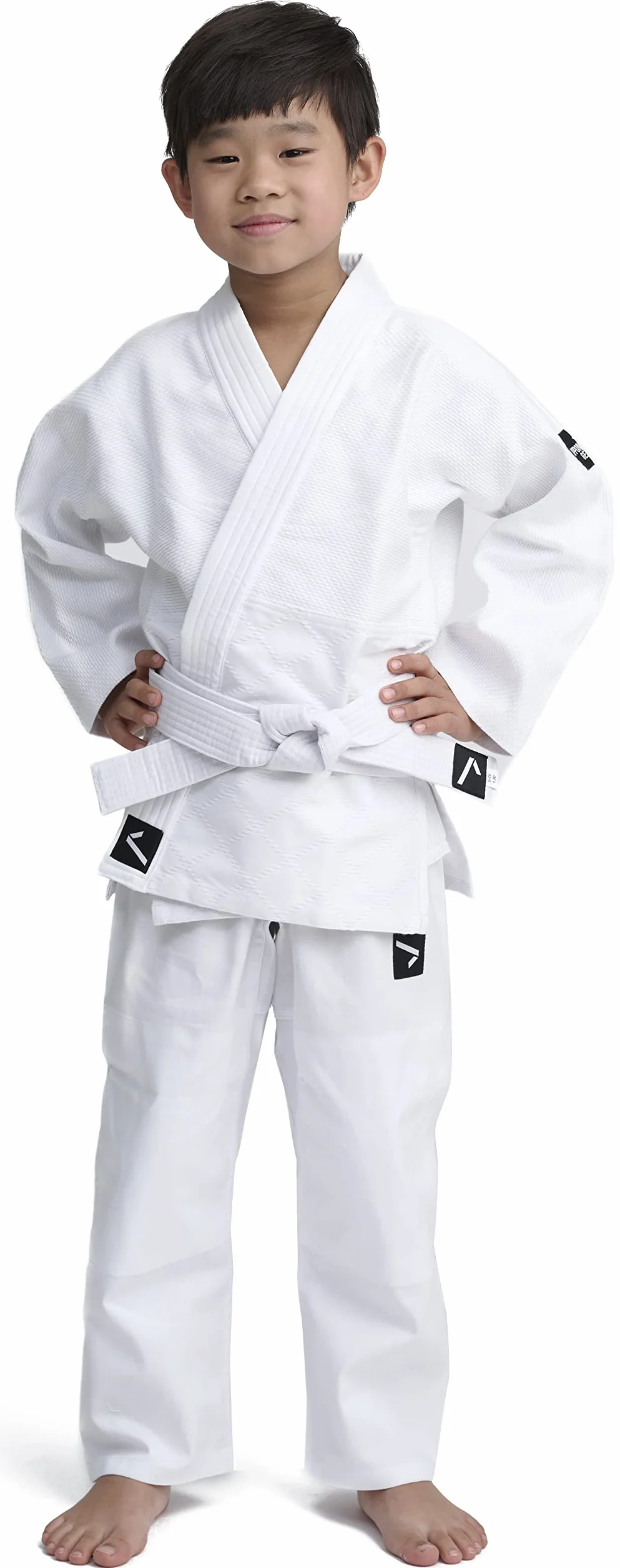 IPPONGEAR Future 2 strój do judo dla początkujących i dzieci, do sportów walki, wraz z paskiem (wyposażenie niemieckiej reprezentacji narodowej, ściągacz z gumką i ściągacz w spodniach, gęstość