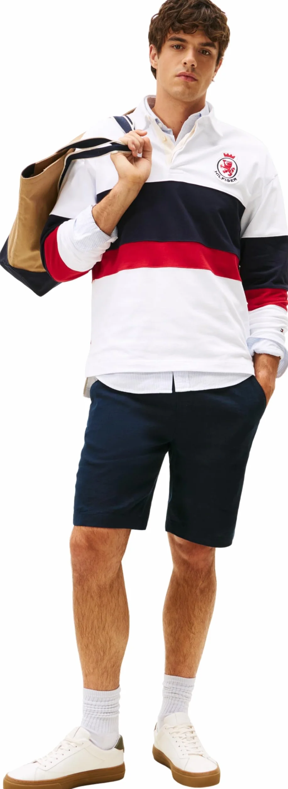 Tommy Hilfiger Harlem Po Linen Short Mw0mw37804 - Szorty chinosy Mężczyźni