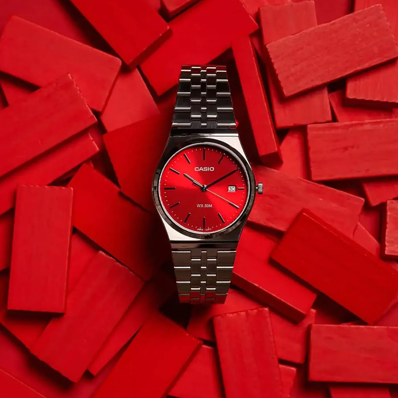 Zegarek Casio Collection MTP-B145D-4A2VEF stalowy