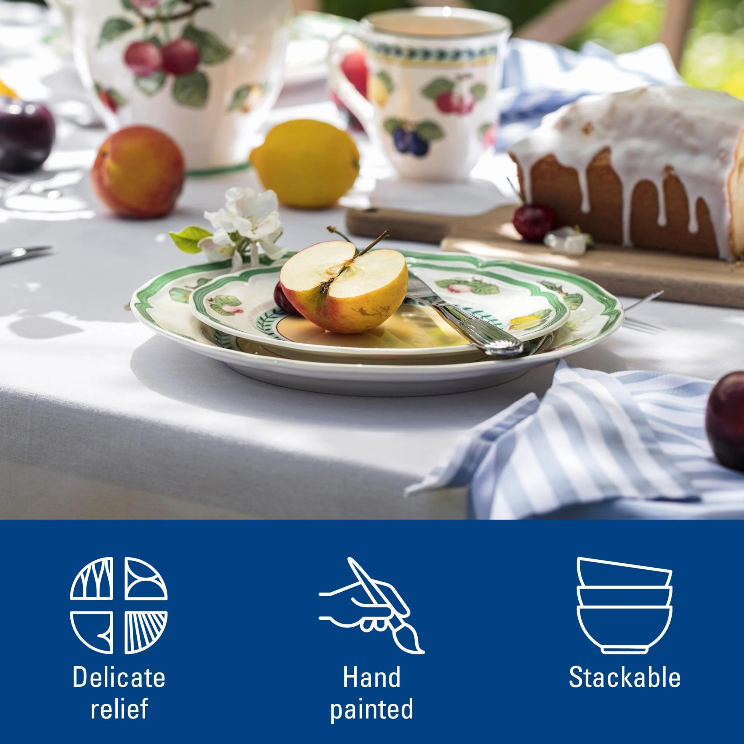 Villeroy & Boch Talerz Porcelana 21 cm Wielokolorowy
