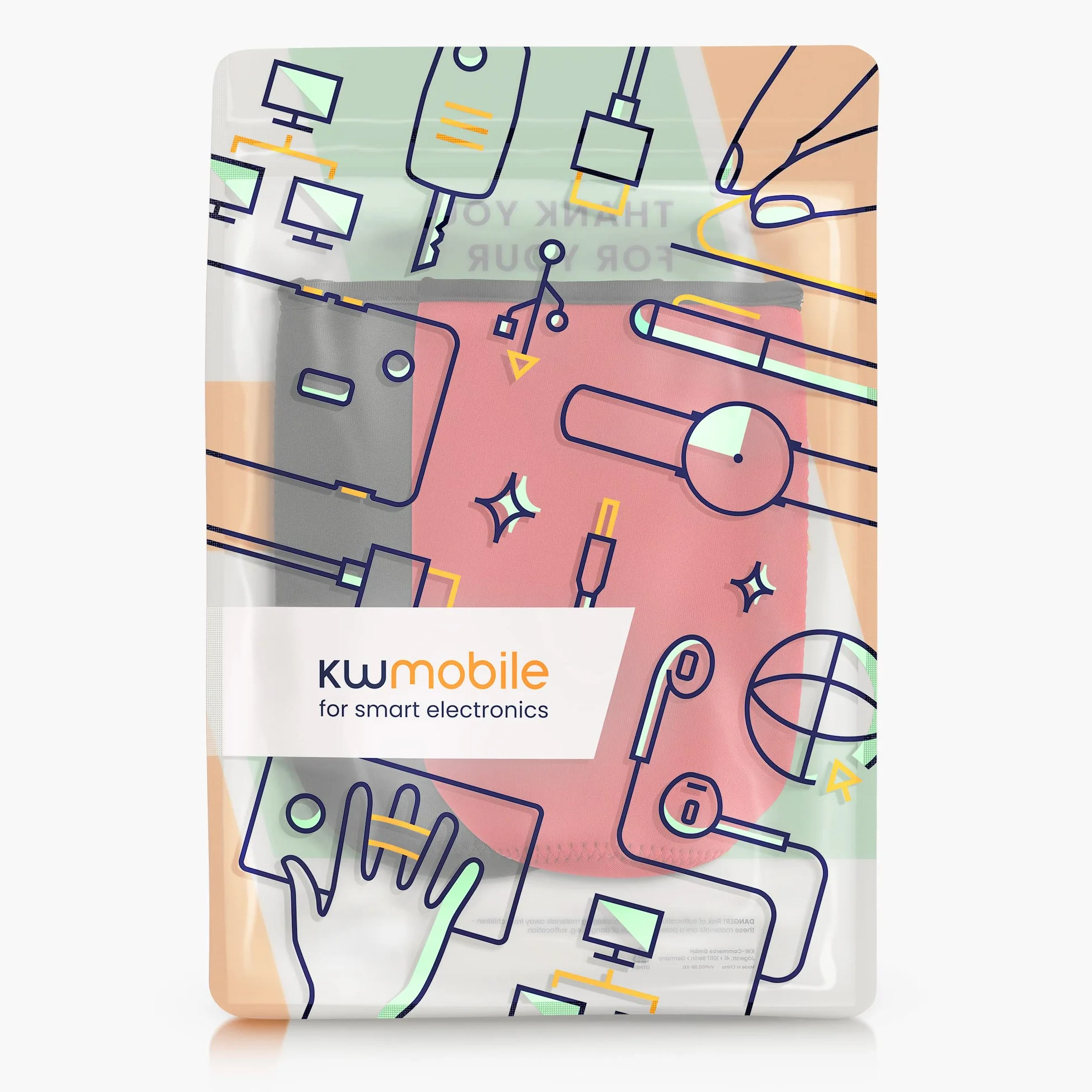 kwmobile etui ochronne neoprenowe do SodaStream czarno-czerwone 2 sztuki