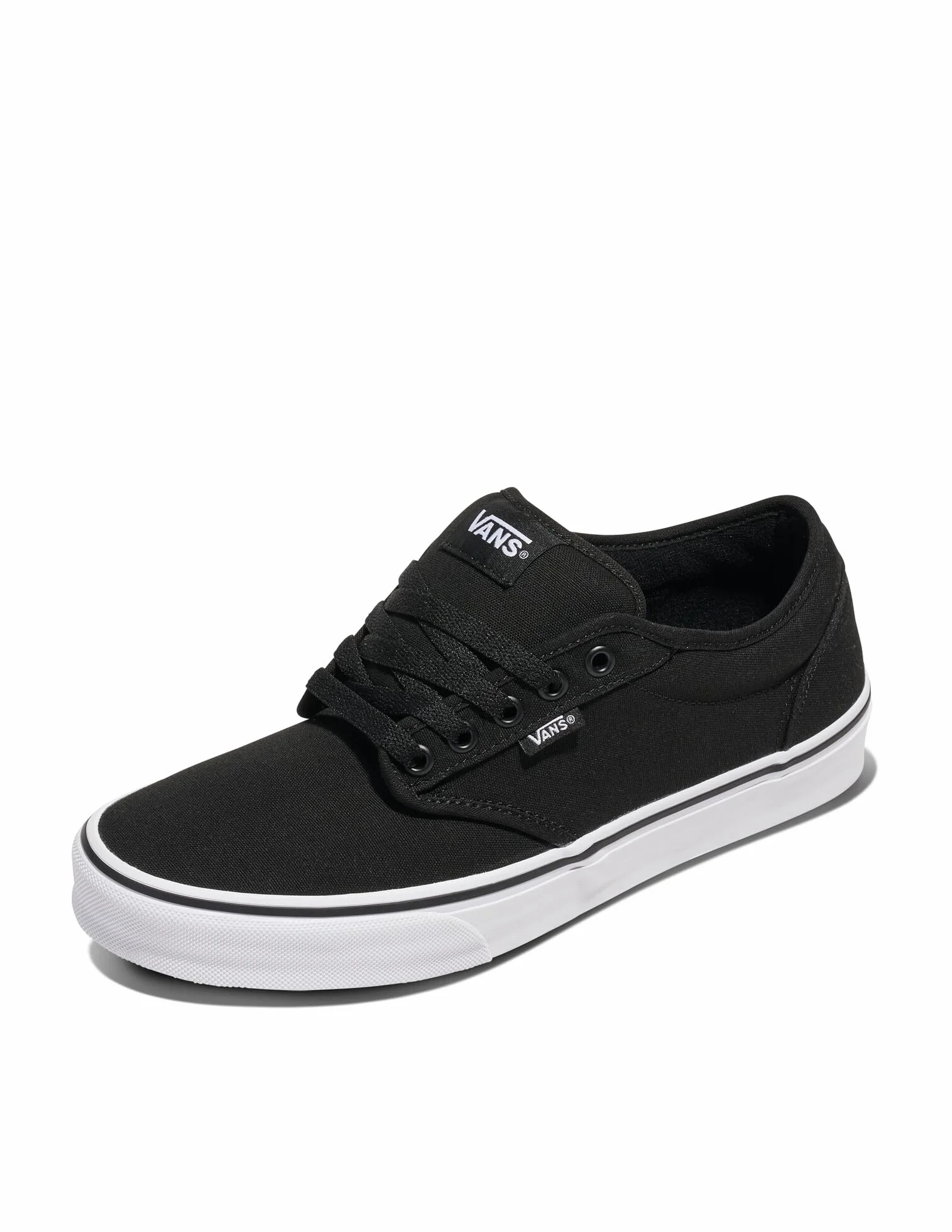 Vans Męski Atwood Canvas Trainers, Black/Black