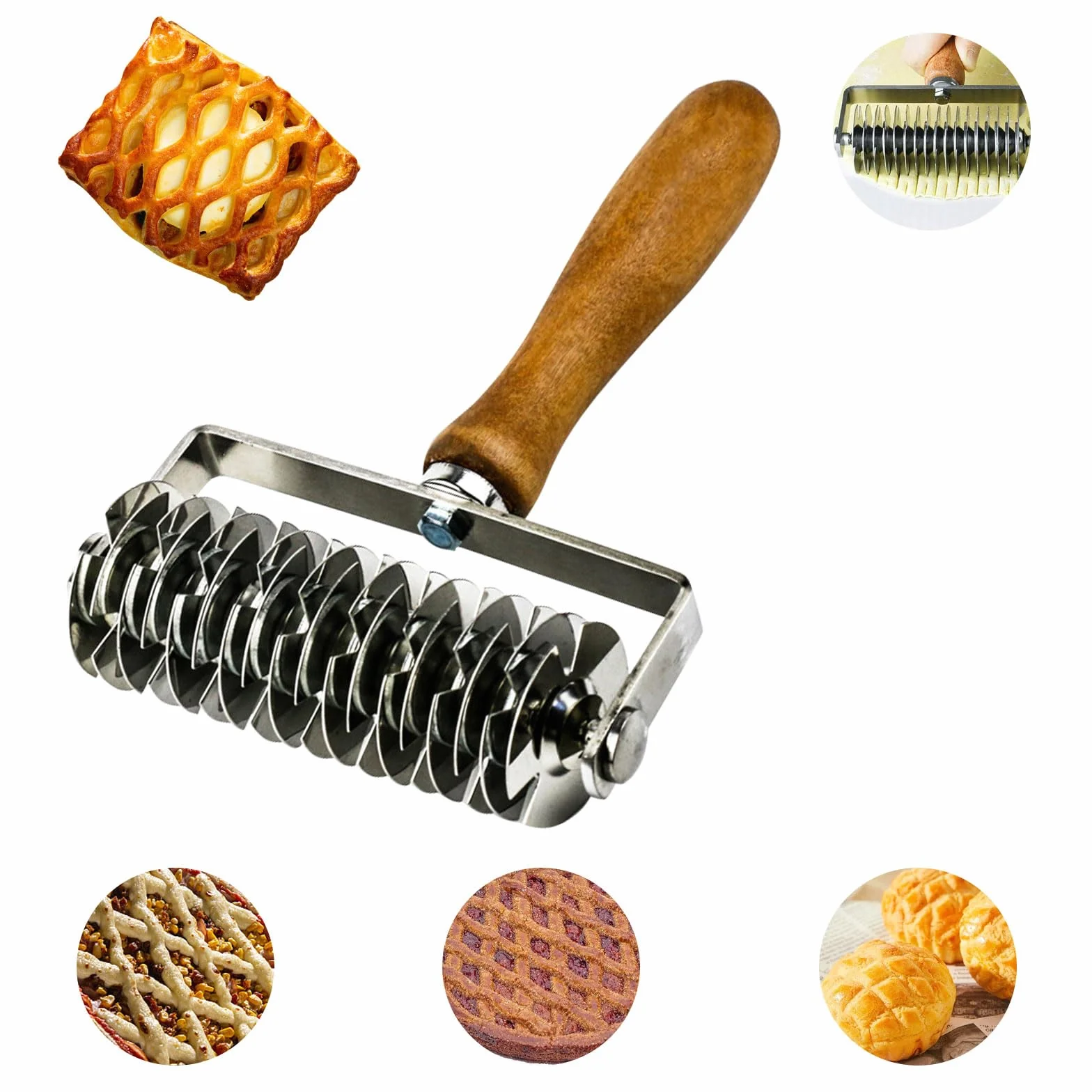 Krajalnica do ciasta w kratę, stal nierdzewna