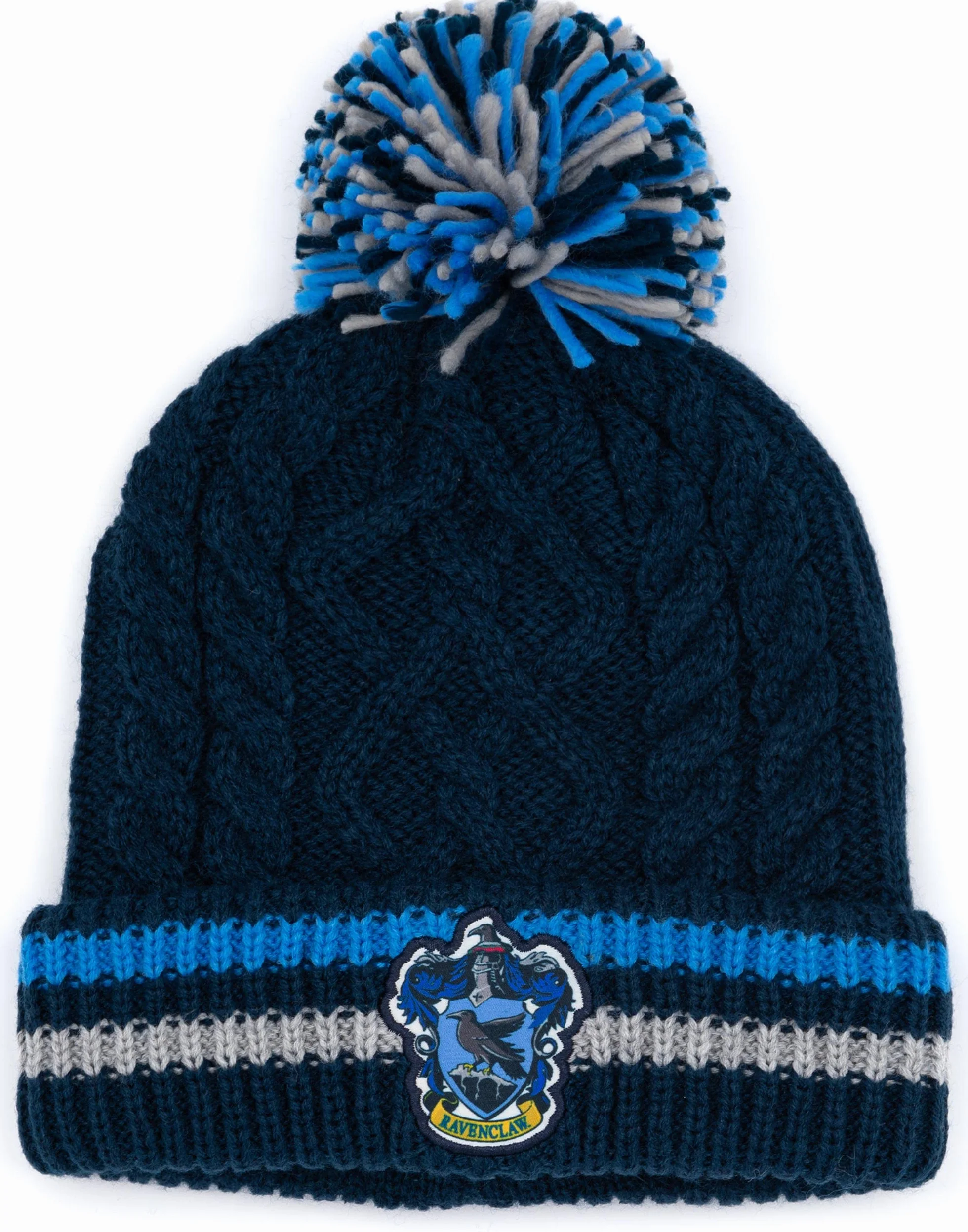 Harry Potter Zestaw czapek i rękawiczek dla dorosłych | mężczyźni kobiety Gryffindor Ravenclaw OR Slytherin Hufflepuff House Options dzianinowa czapka zimowa z pomponem | jeden rozmiar czapka zimowa
