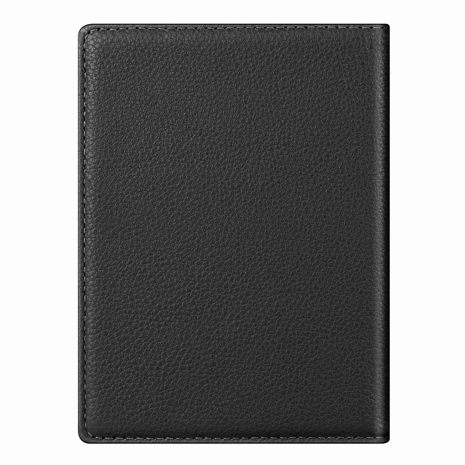 Fintie Etui ochronne na paszport, książeczkę szczepień, wysokiej jakości etui ze sztucznej skóry, organizer podróżny z blokadą RFID, na karty kredytowe, dowód osobisty, dokumenty podróżne, czarny