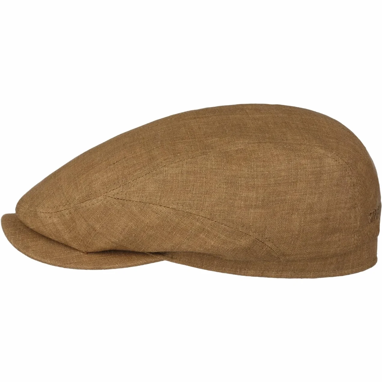 Stetson Belfast Linen Summer Flat CapMężczyźni - Made in the EU kaszkiet czapka z lnu gawroszka daszkiem Lato wiosna-lato - 60 cm brązowy