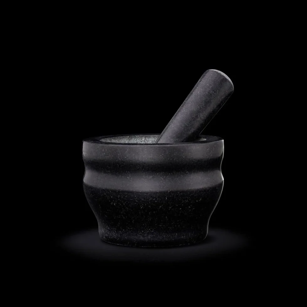 Cole & Mason Worcester moździerz z tłuczkiem granit 14 cm czarny