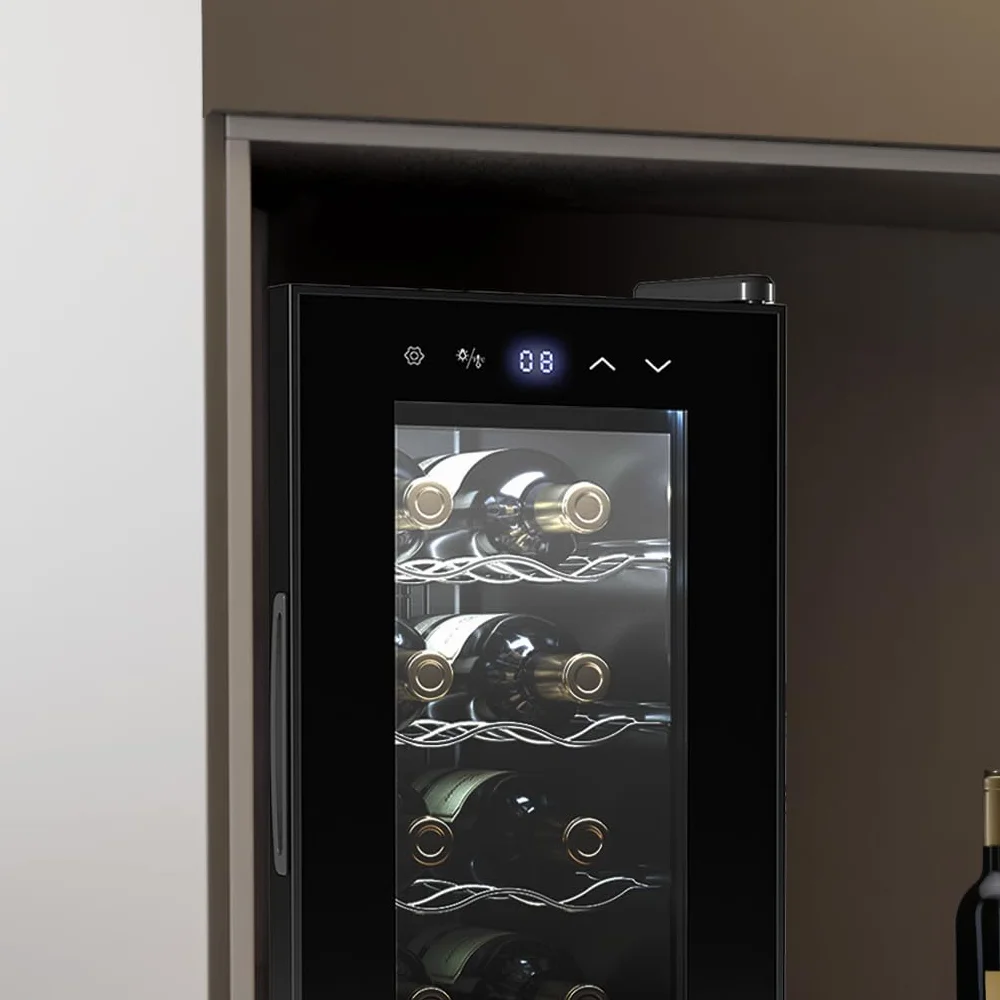 Cecotec Chłodziarka do Wina Bolero Grandsommelier 830 Coolcrystal 8 Butelek Termoelektryczna