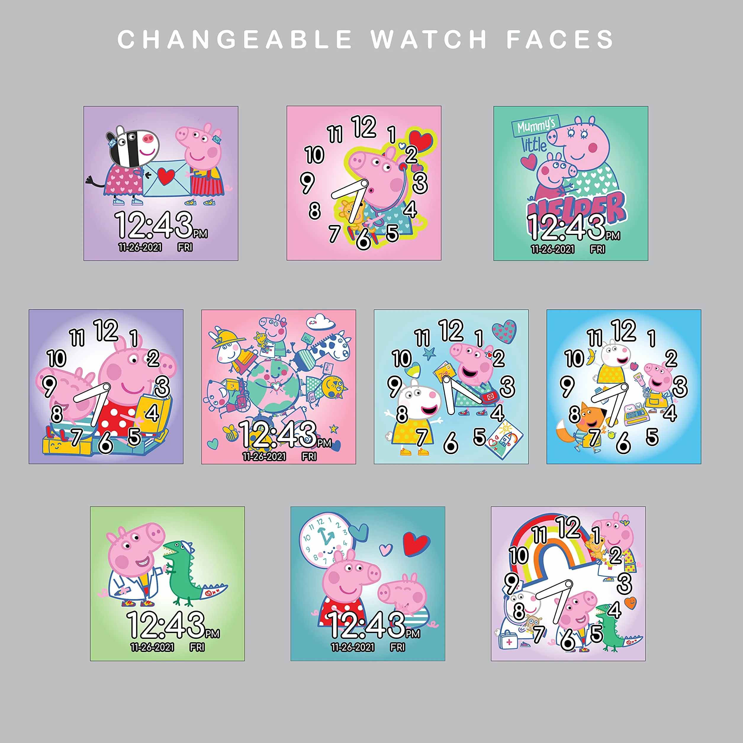 Peppa Pig Smart Watch PPG4086, Różowy, Casual