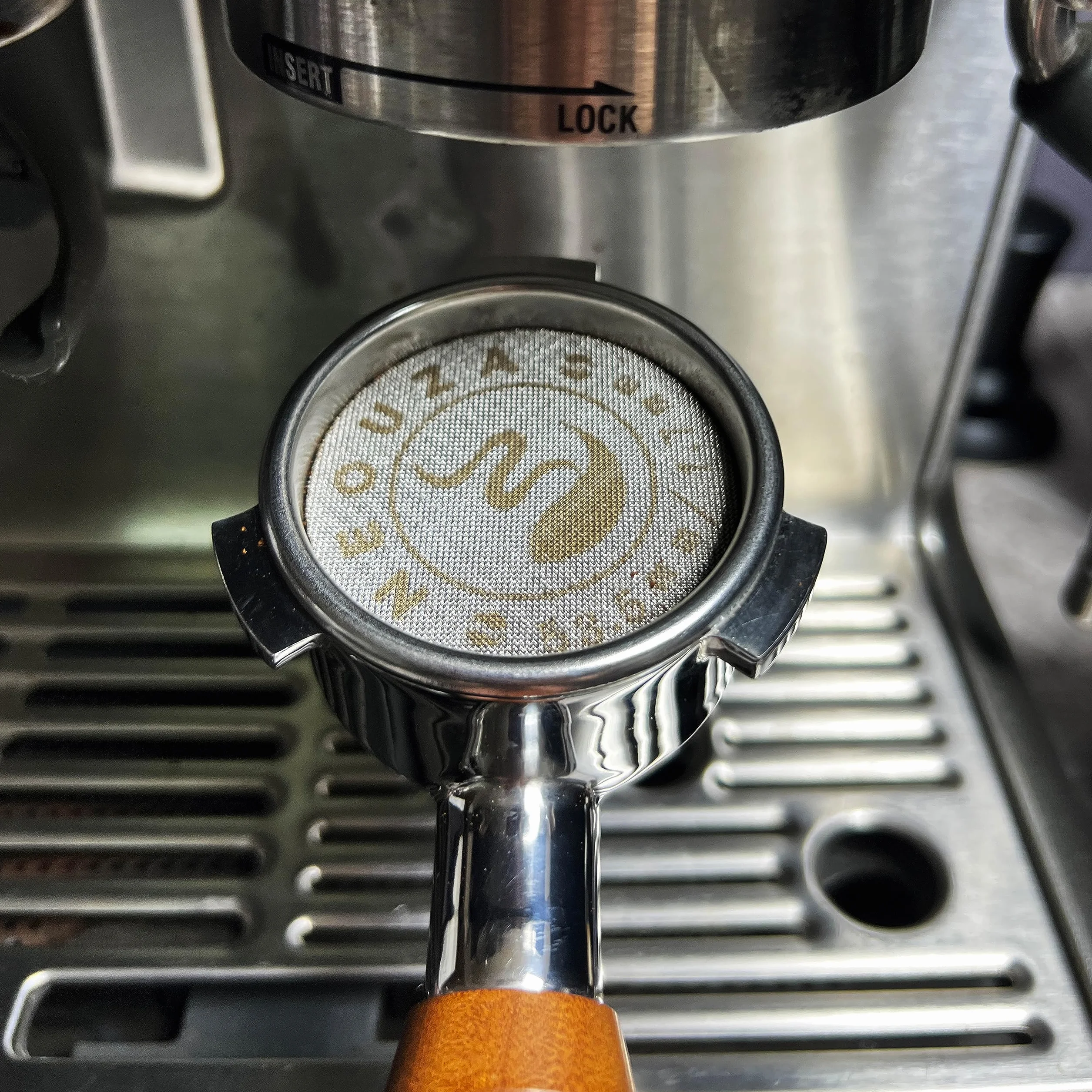 NEOUZA Krążek do espresso, 53,5 mm, wielokrotnego użytku, 1,7 mm, grubość 150 μm, stal nierdzewna, profesjonalny, dla baristy, filtr do kawy, siatka, do kolby, portafilter
