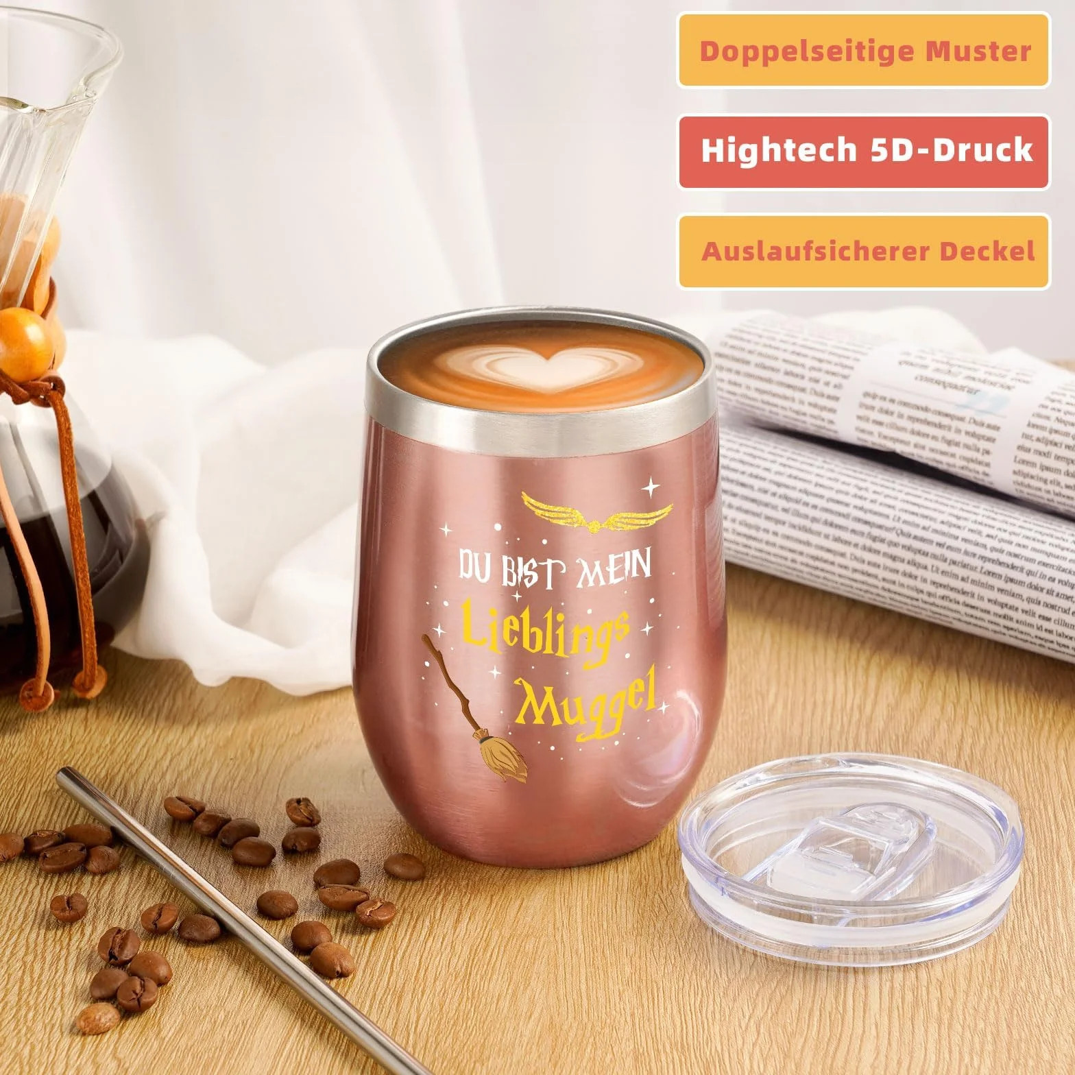 Harry Potter Termos 500ml Prezent dla Dziewczyny Kobiety Śmieszny Urodzinowy Mugolem