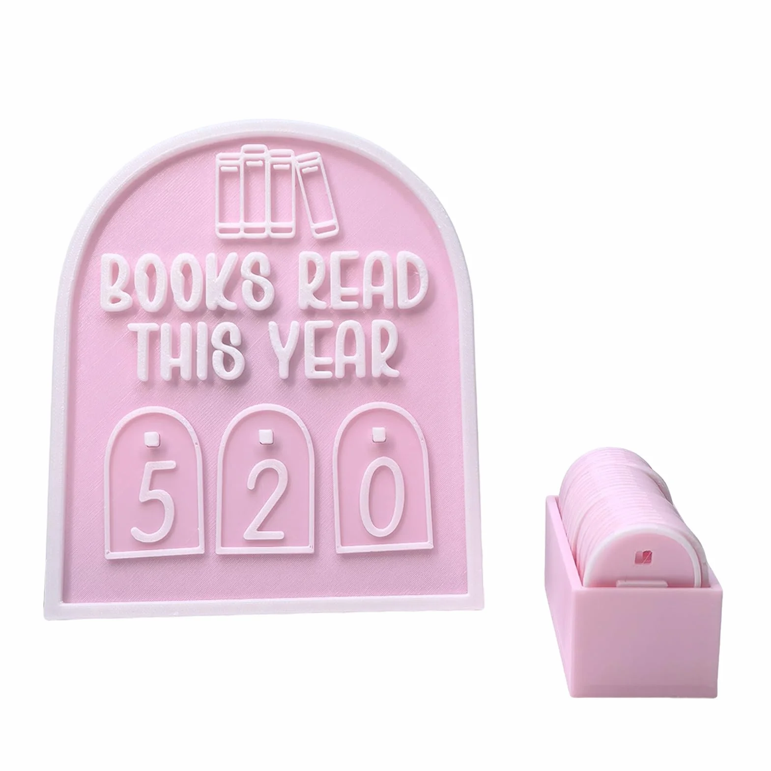 Nowoczesny ornament trackera książki dla miłośników książek, do 999 książek, do biblioteki i domu