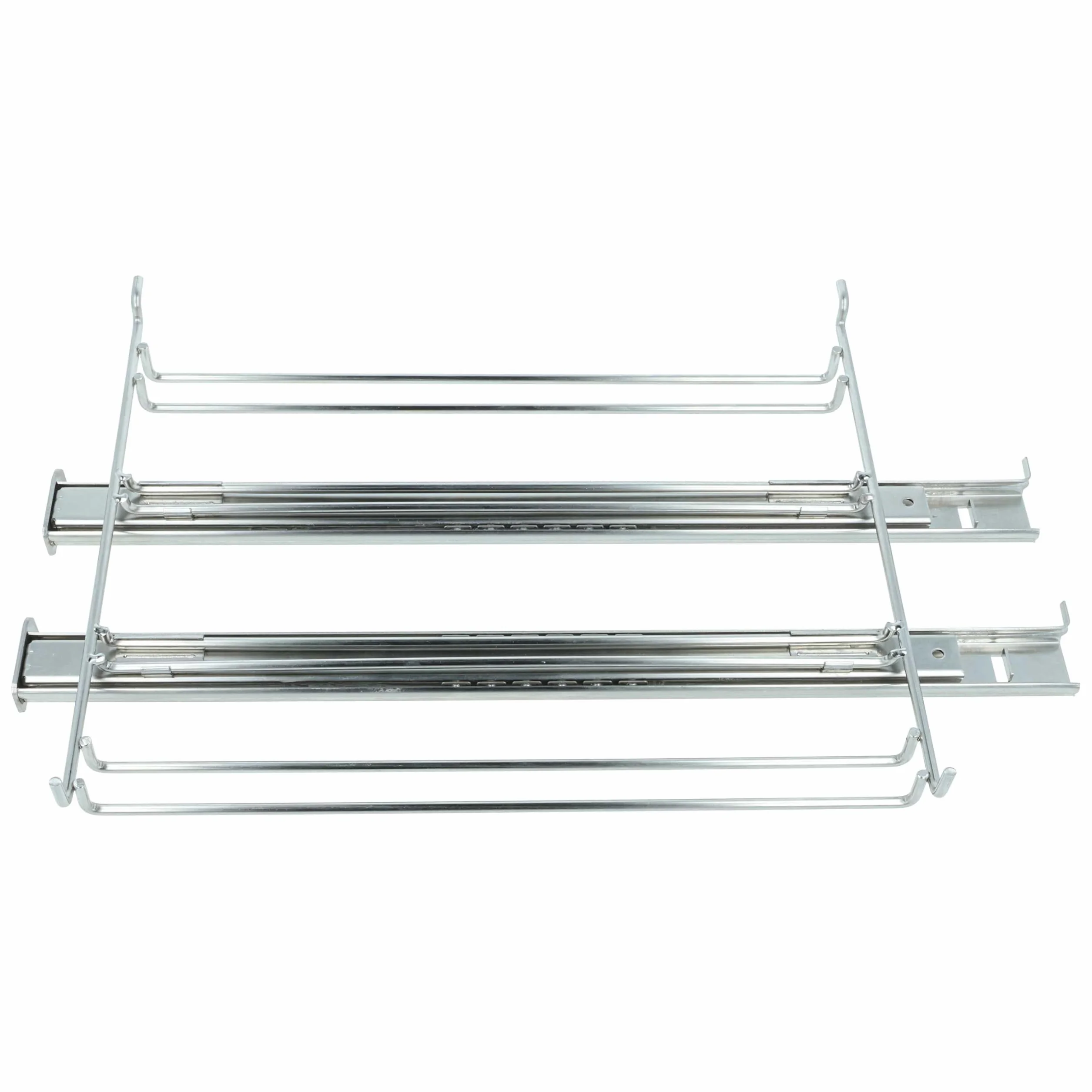 vhbw Zestaw teleskopowy do piekarników Gorenje BO758A31XG, BO75SY2B 2 pary szyn 23,5x27,5x3,5 cm