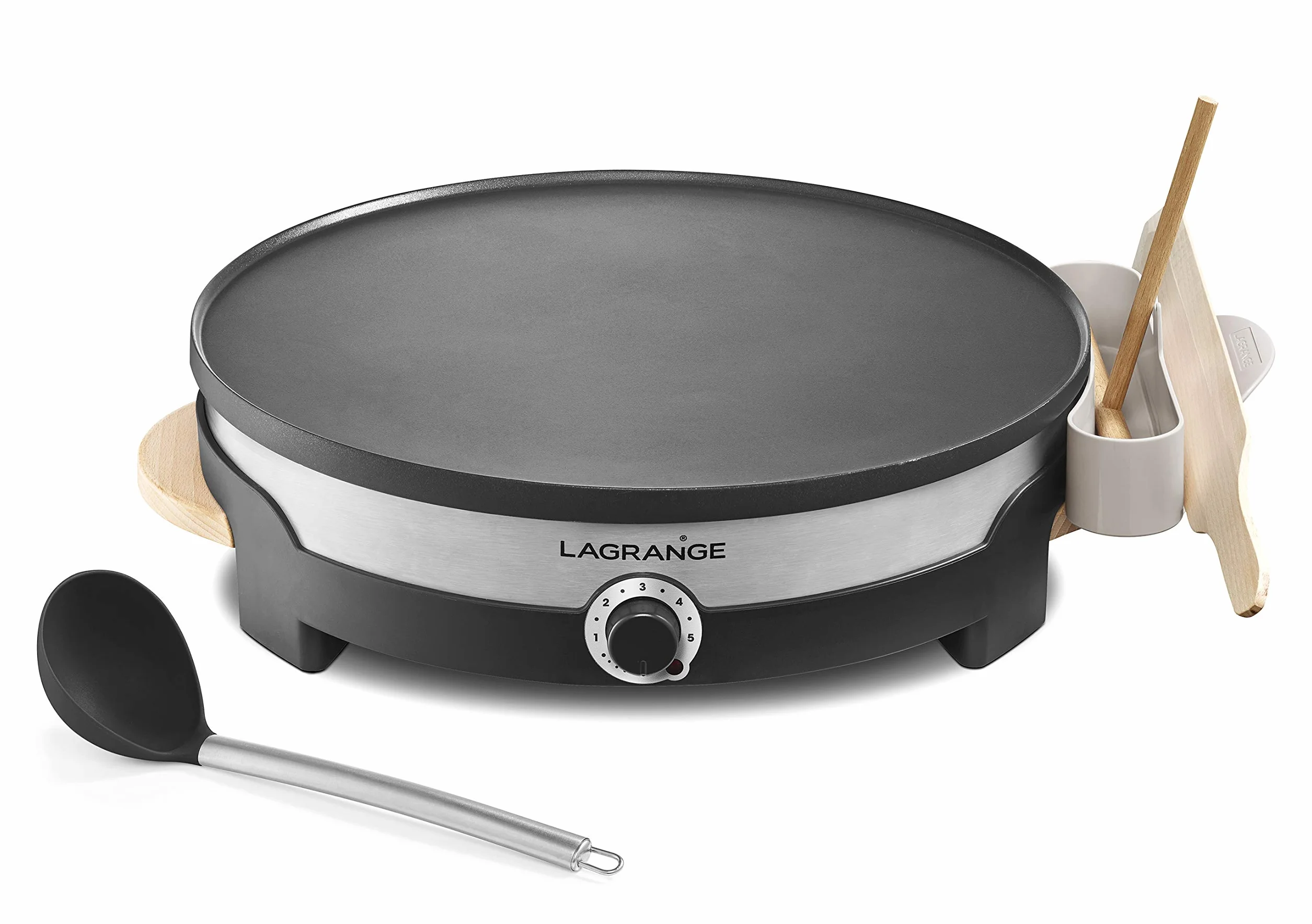 Lagrange Patelnia do naleśników 1500 W jasne drewno