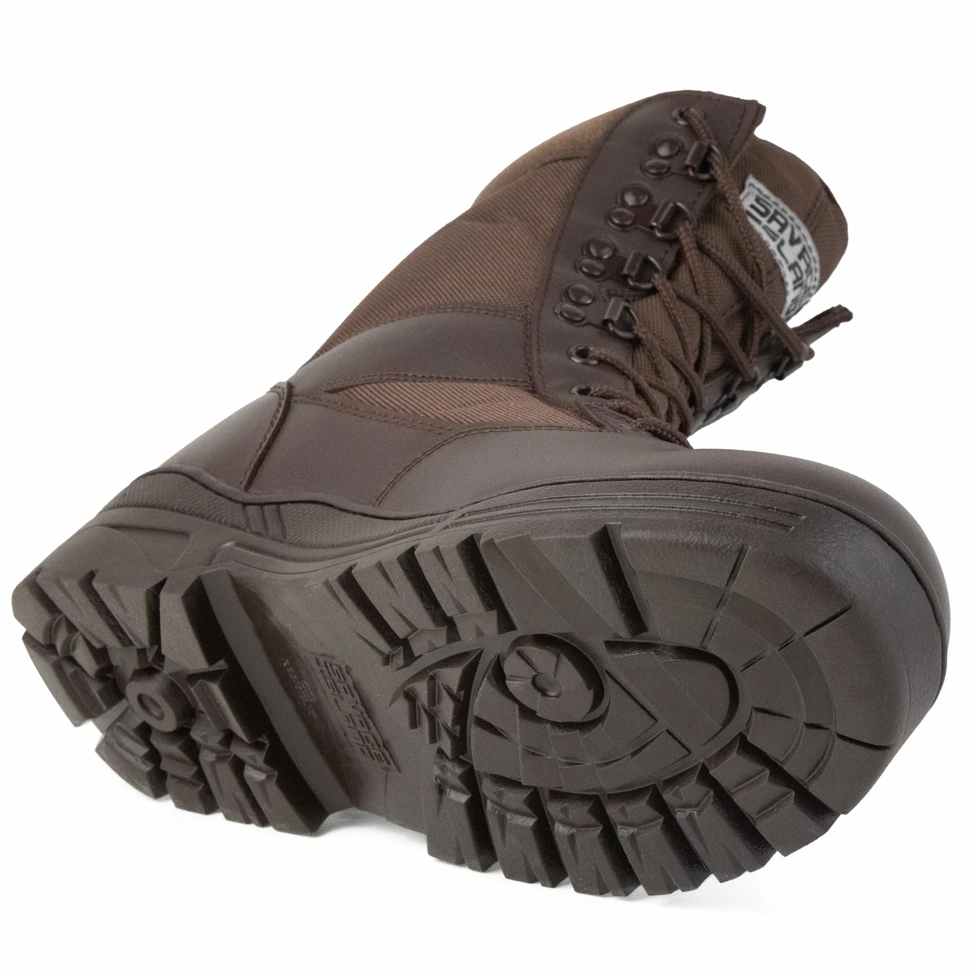Savage Island Buty bojowe Patrol Brązowa skóra wojskowa