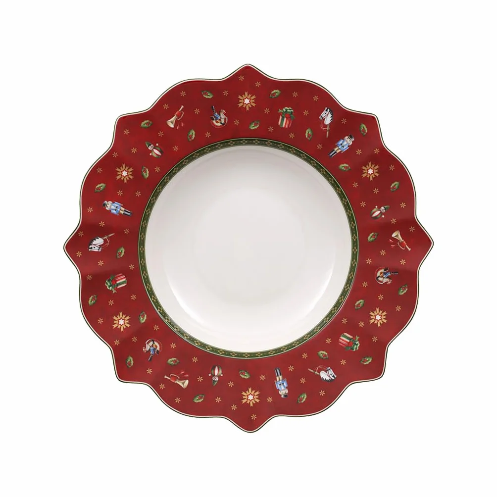 Villeroy & Boch Toy's Delight 260 mm głęboki talerz do zupy czerwony