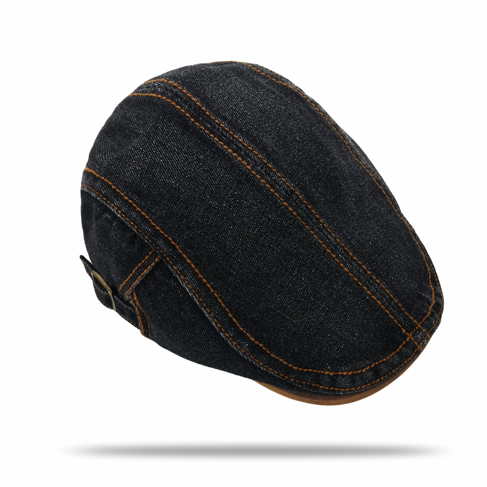 YAMEE Beret kapelusze męska dżinsowa vintage płaska czapka damska oddychająca ochrona przed słońcem płaska czapka męska klasyczna prosta beret męska regulowana czapka gazeciarza uniseks na co dzień