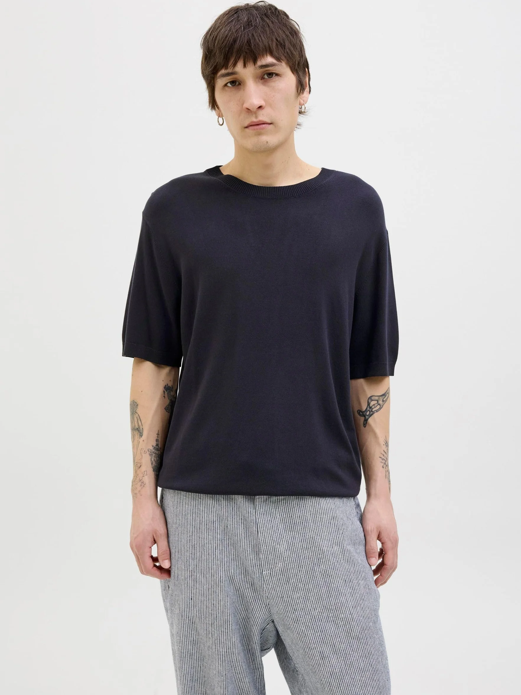 JACK & JONES Jprccwilliam Knit Crew Neck Ss Sn męskie, four leaf clover, L