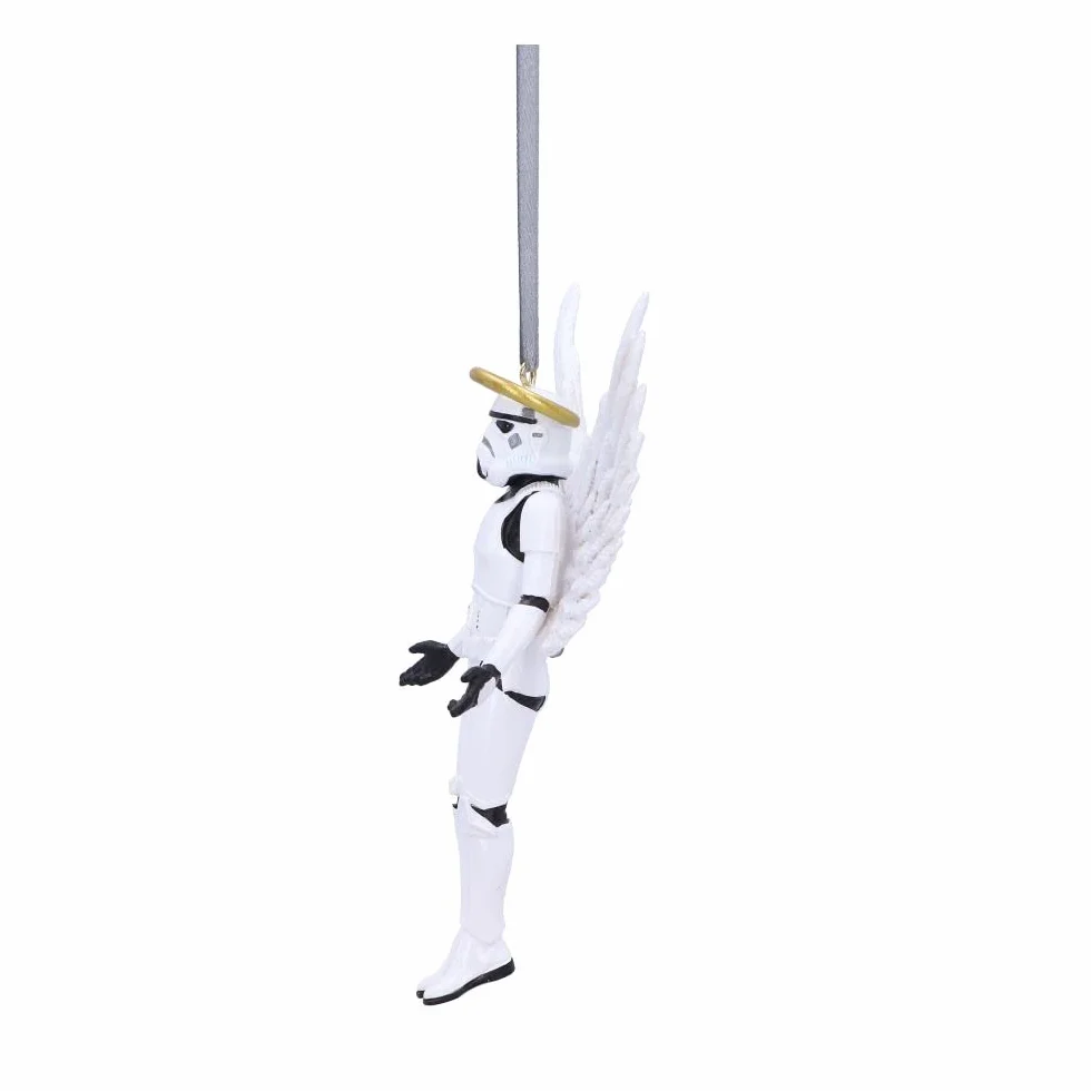Nemesis Now Szturmowiec anioł wiszący ornament 13 cm, żywica, biały