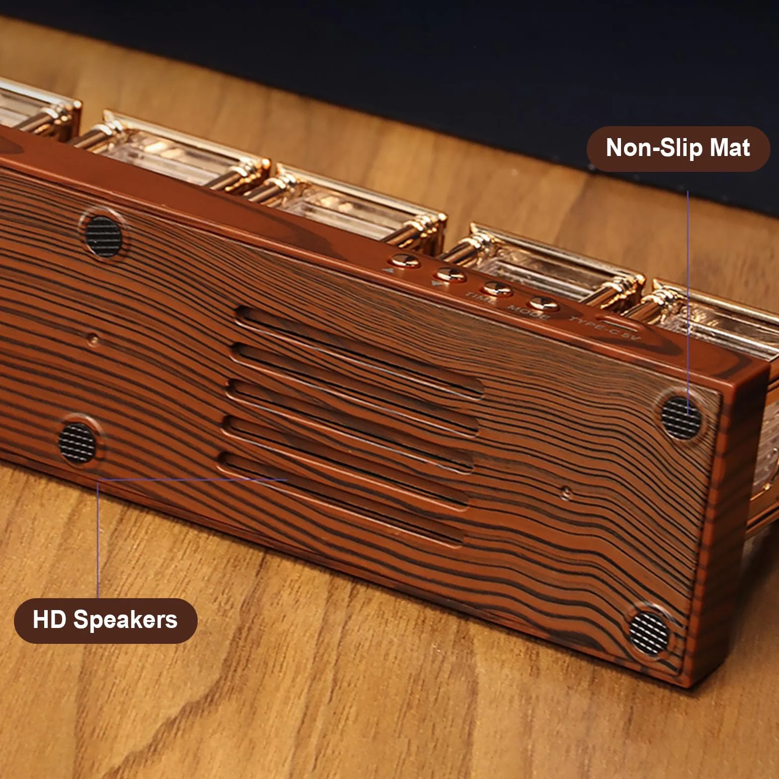 LIROPAU Nixie zegar lampowy z diodami LED RGB, funkcja pamięci wyłączania, data i godzina DIY, wiele trybów, przełącznik 12/24 godzin, zasilanie USB, do dekoracji prezentów