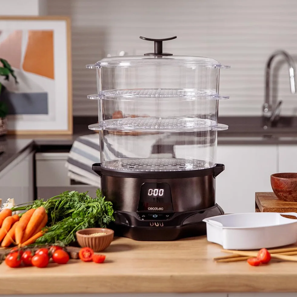 Cecotec VapoVita 3000 Pro Parowar elektryczny 1000 W 1 l 3 pojemniki