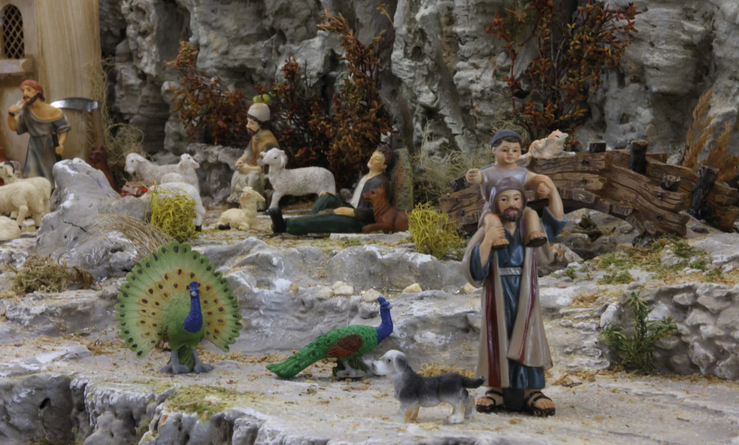FADEDA Figurki do szopki bożonarodzeniowej 25 cm Ręcznie malowane