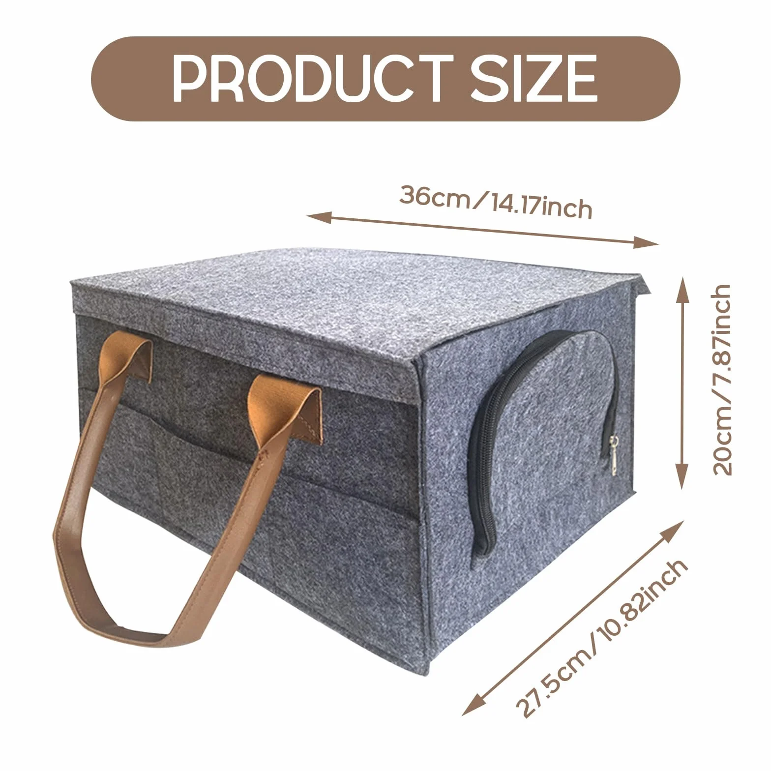 Qivine Uchwyt na talerze do kampera 36x27x20 cm filcowa torba na naczynia kempingowe