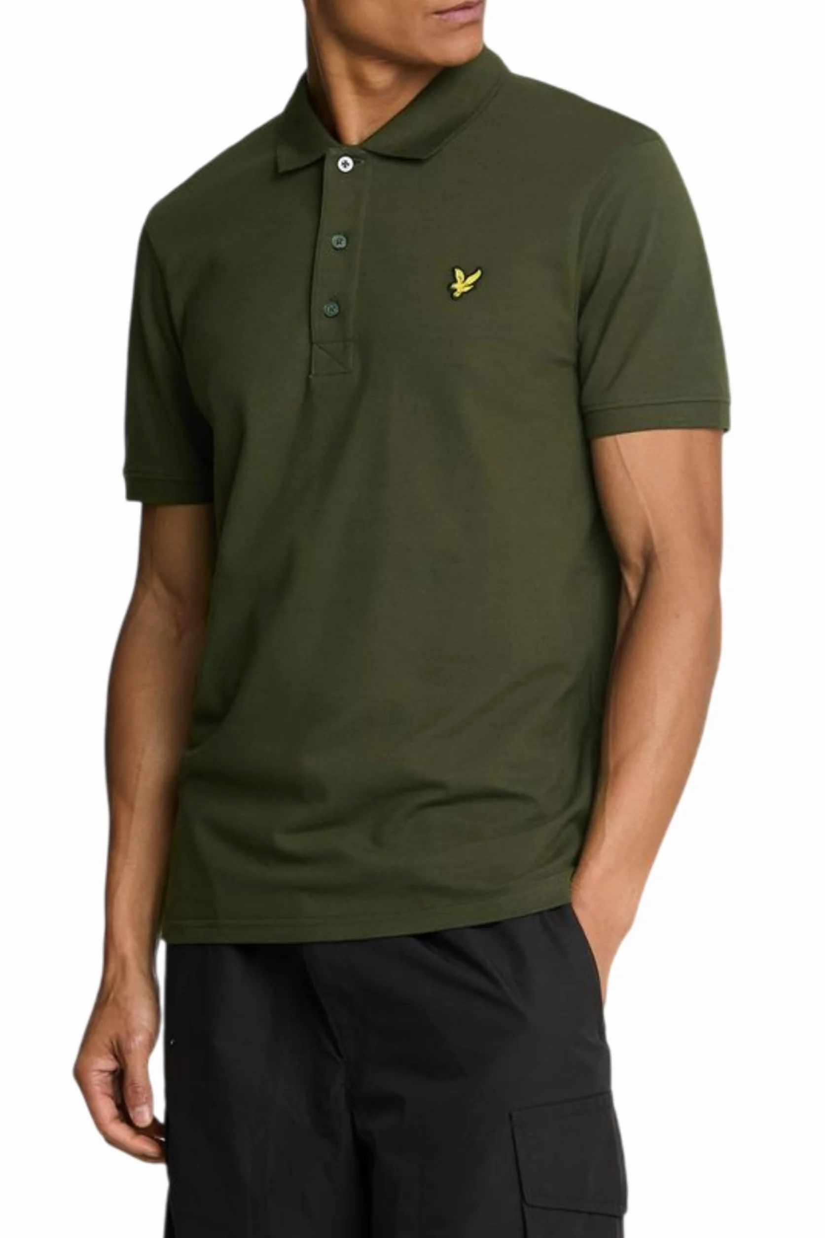 Lyle & Scott Męski Gładka Koszulka Polo Z Bawełny Organicznej, Navy