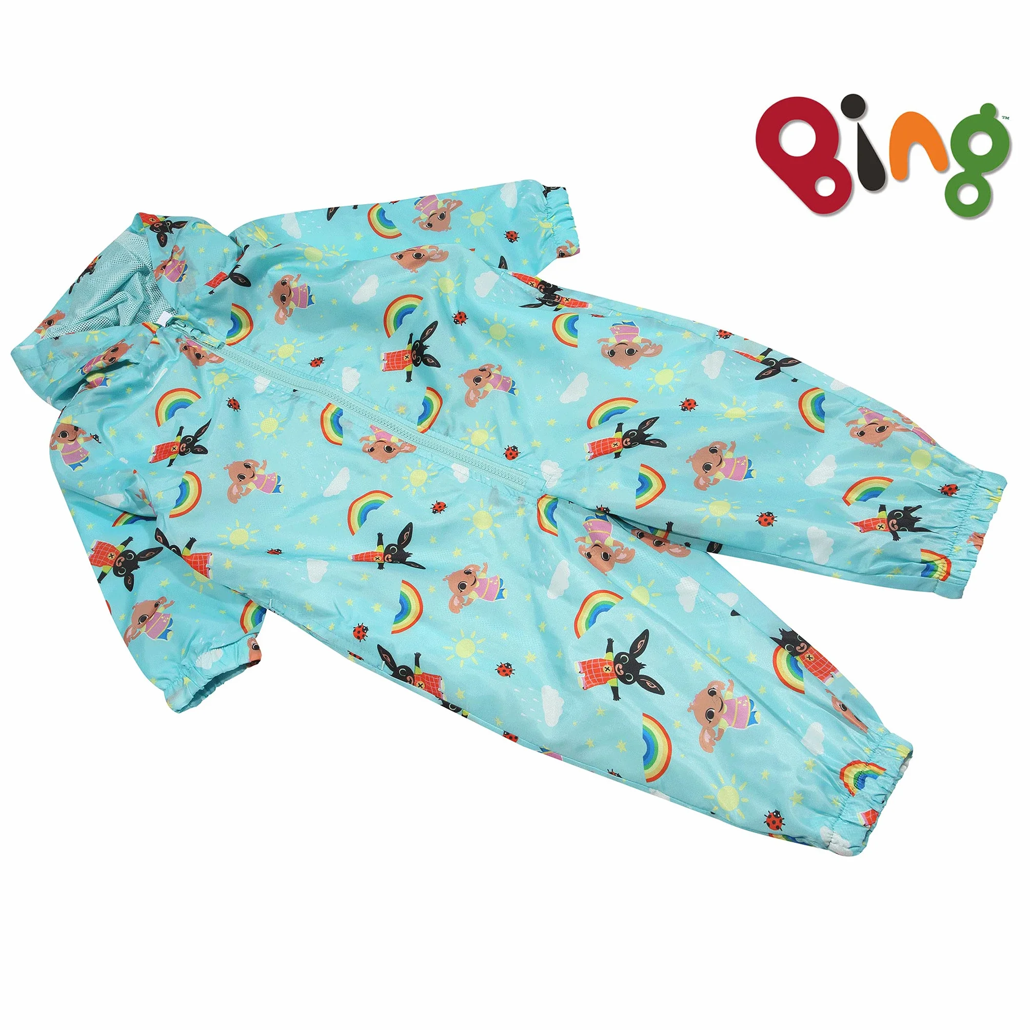 Popgear modne t-shirty Chłopcy Bing Characters Aop Boys Puddle Suit Blue