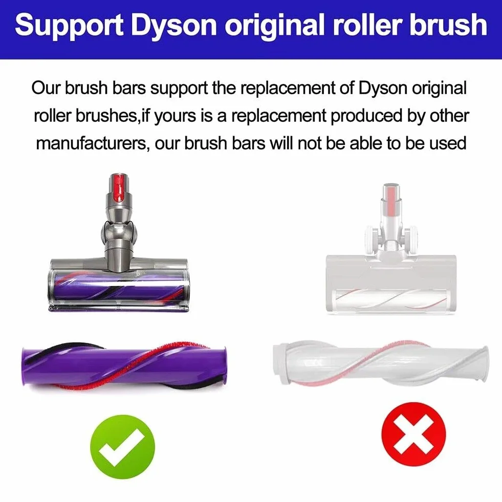 Pluszowe paski do pasków szczotkowych Dyson Original V8 V10 ze śrubokrętem