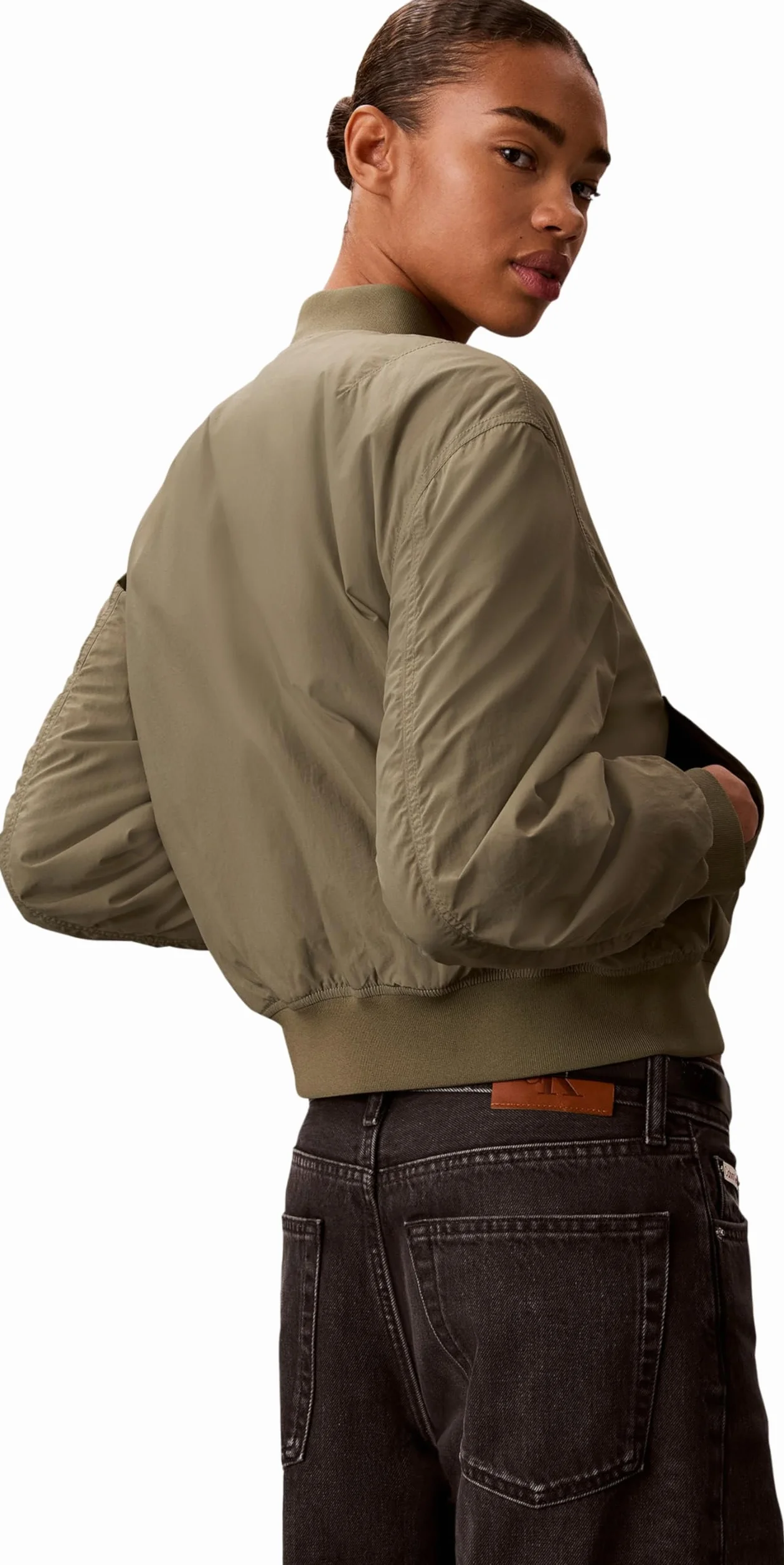 Calvin Klein Kurtki Kobiety Essential Nylon Bomber Jacket Lv047f505g