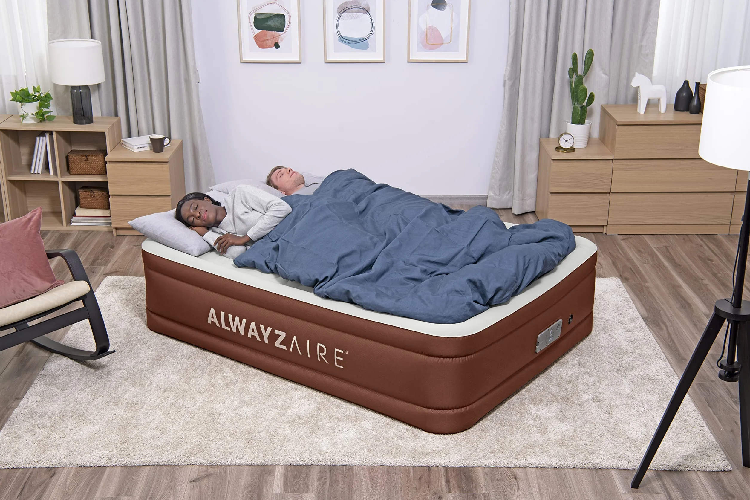 Bestway AlwayzAire Fortech łóżko dmuchane Double XL/Hi 203 x 152 x 51 cm