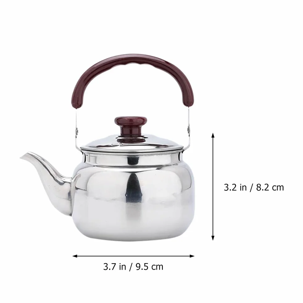 BESPORTBLE Czajnik ze stali nierdzewnej 750 ml z gwizdkiem do kuchenki gazowej vintage