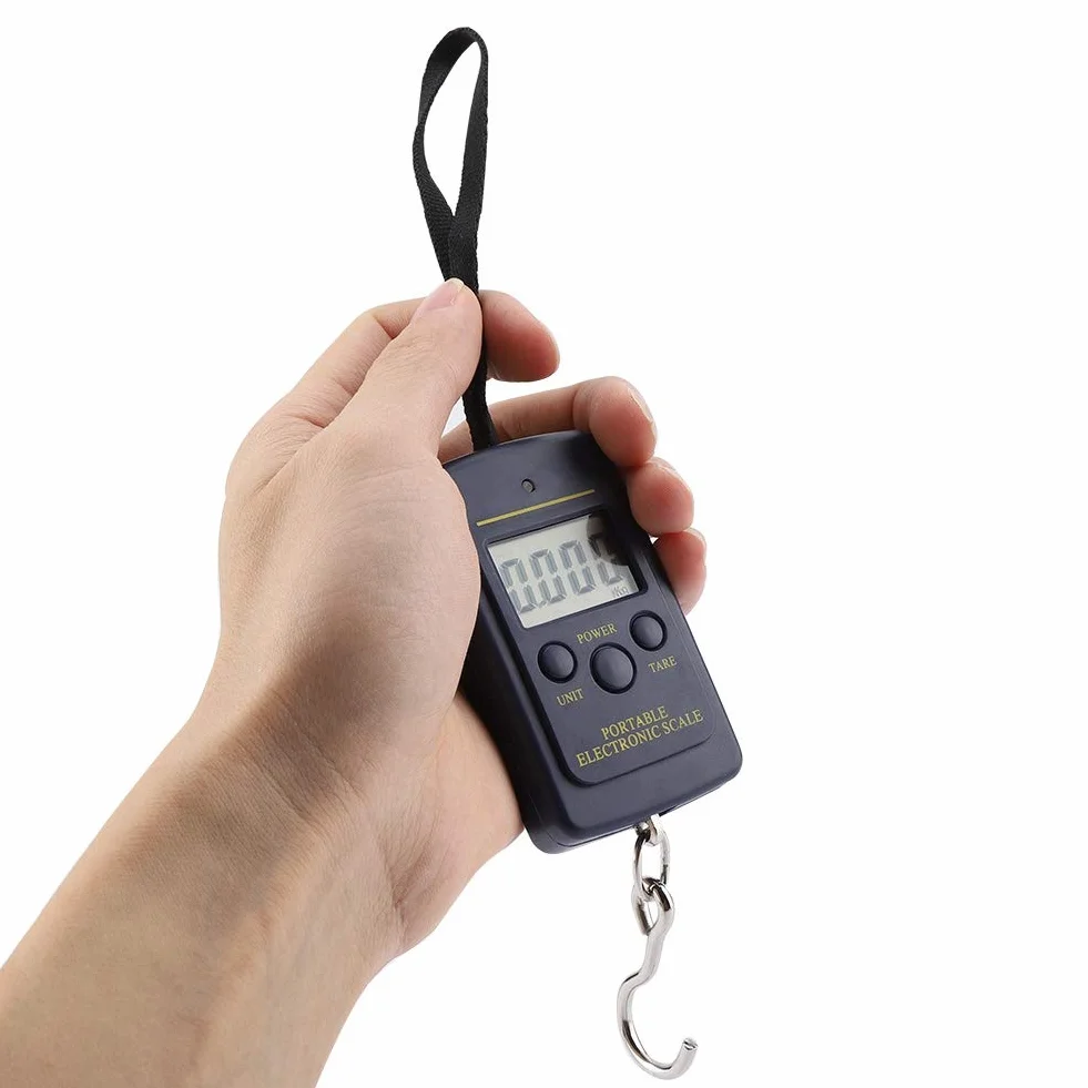 Elektronische Waage,40Kg/10G Lcd Display Gepäckwaage Die Digitale Elektronische Waage Mit Haken Hängt