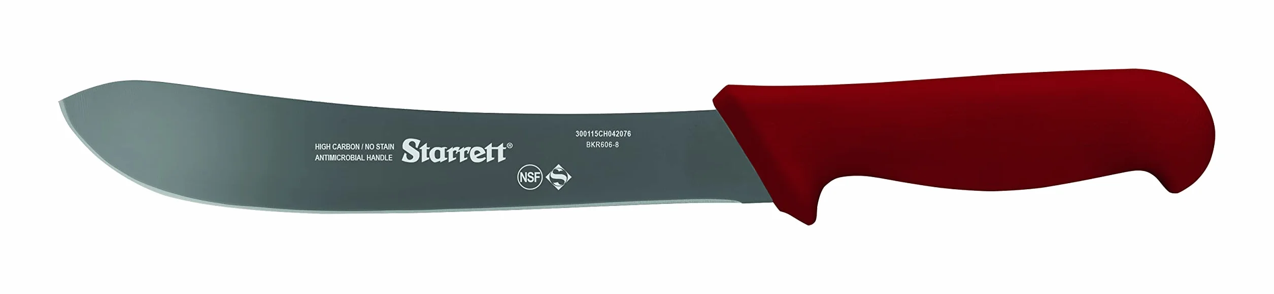 Starrett Profesjonalne noże do steków ze stali nierdzewnej 200 mm czerwone