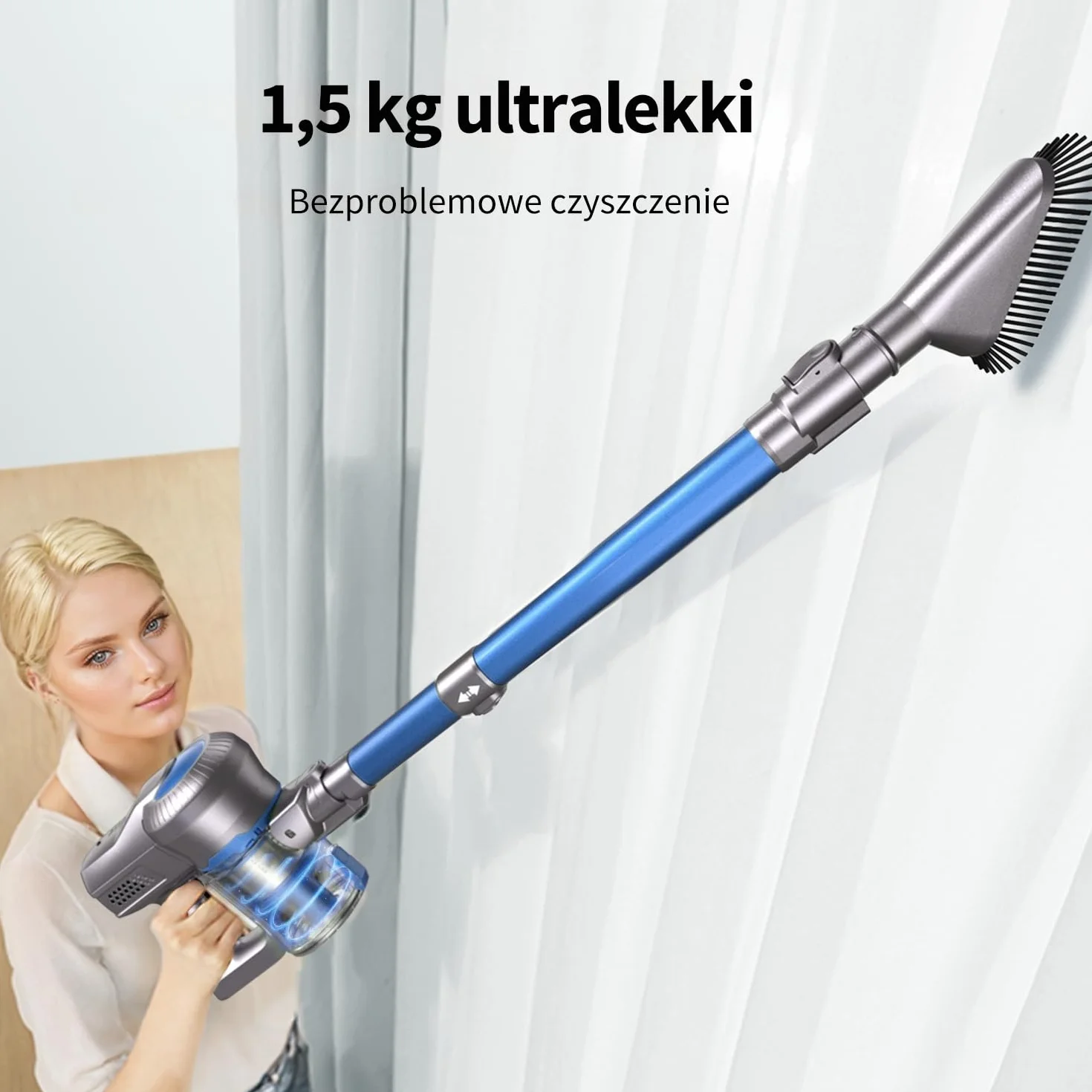 Kalado KCV500 Odkurzacz Bezprzewodowy 23 kPa 6 w 1 35 min Pionowy