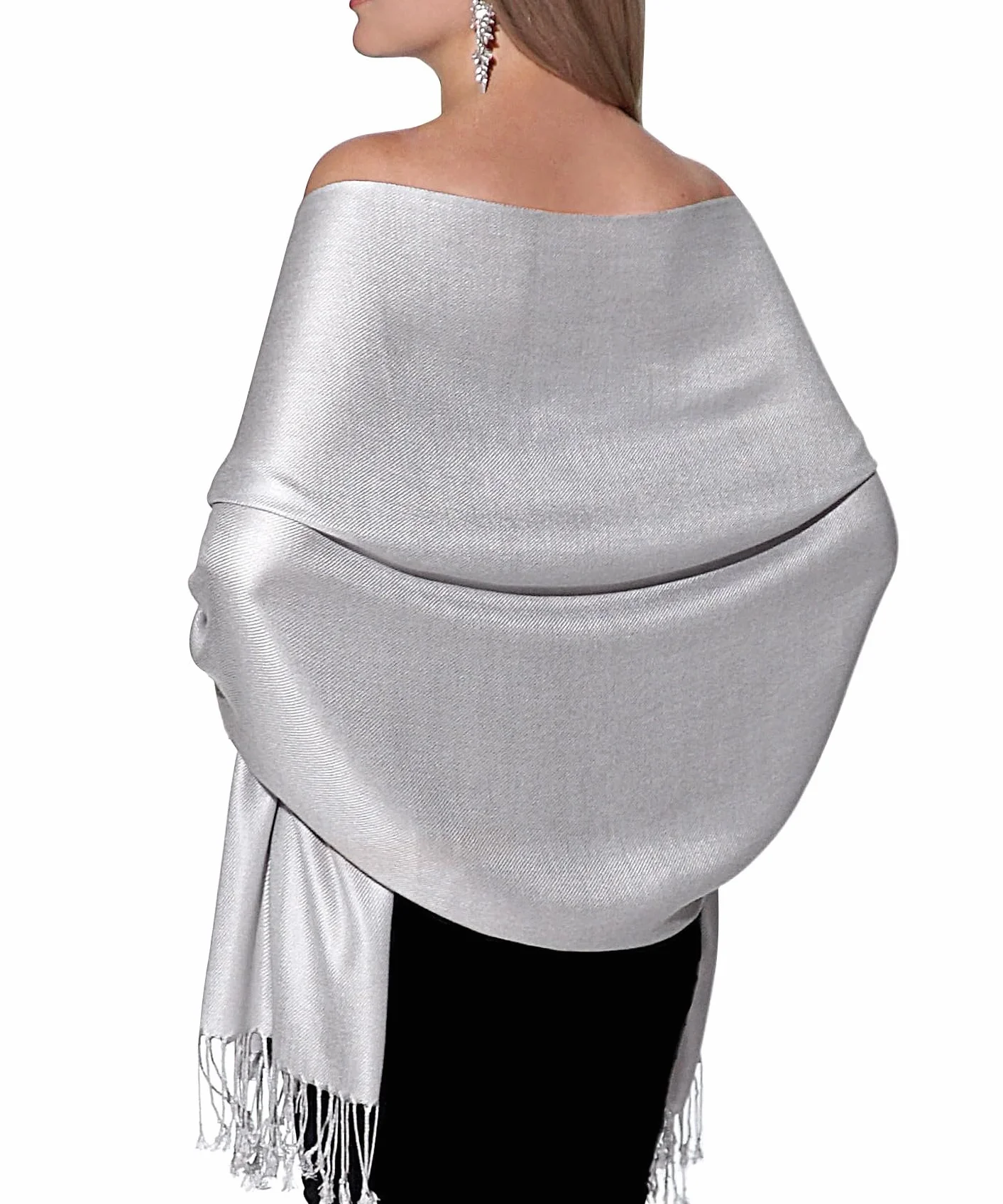 Pashmina Szale i Wrapy do sukni wieczorowej, duży, miękki szal na wesele